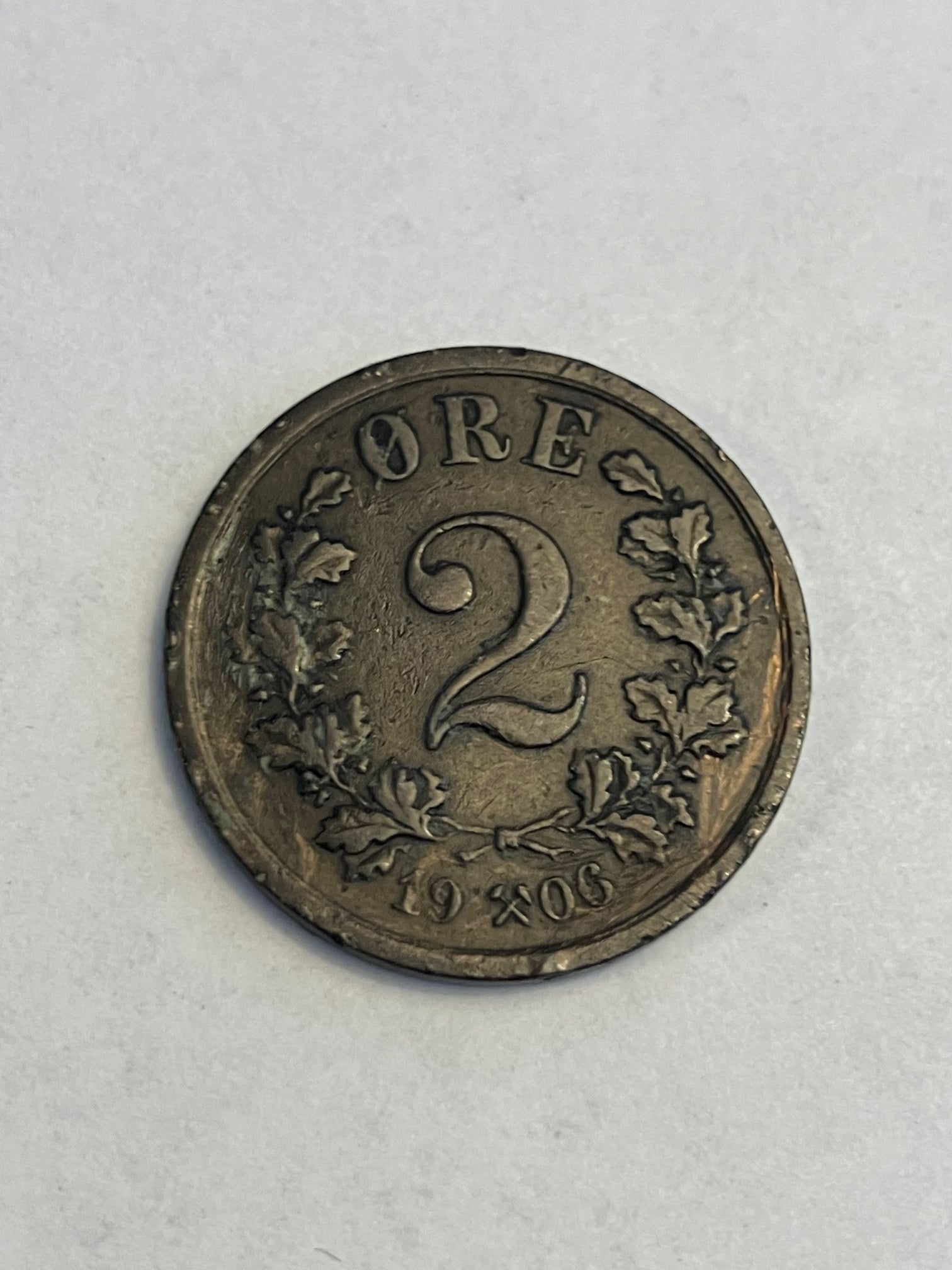 2 Øre 1906 Norge