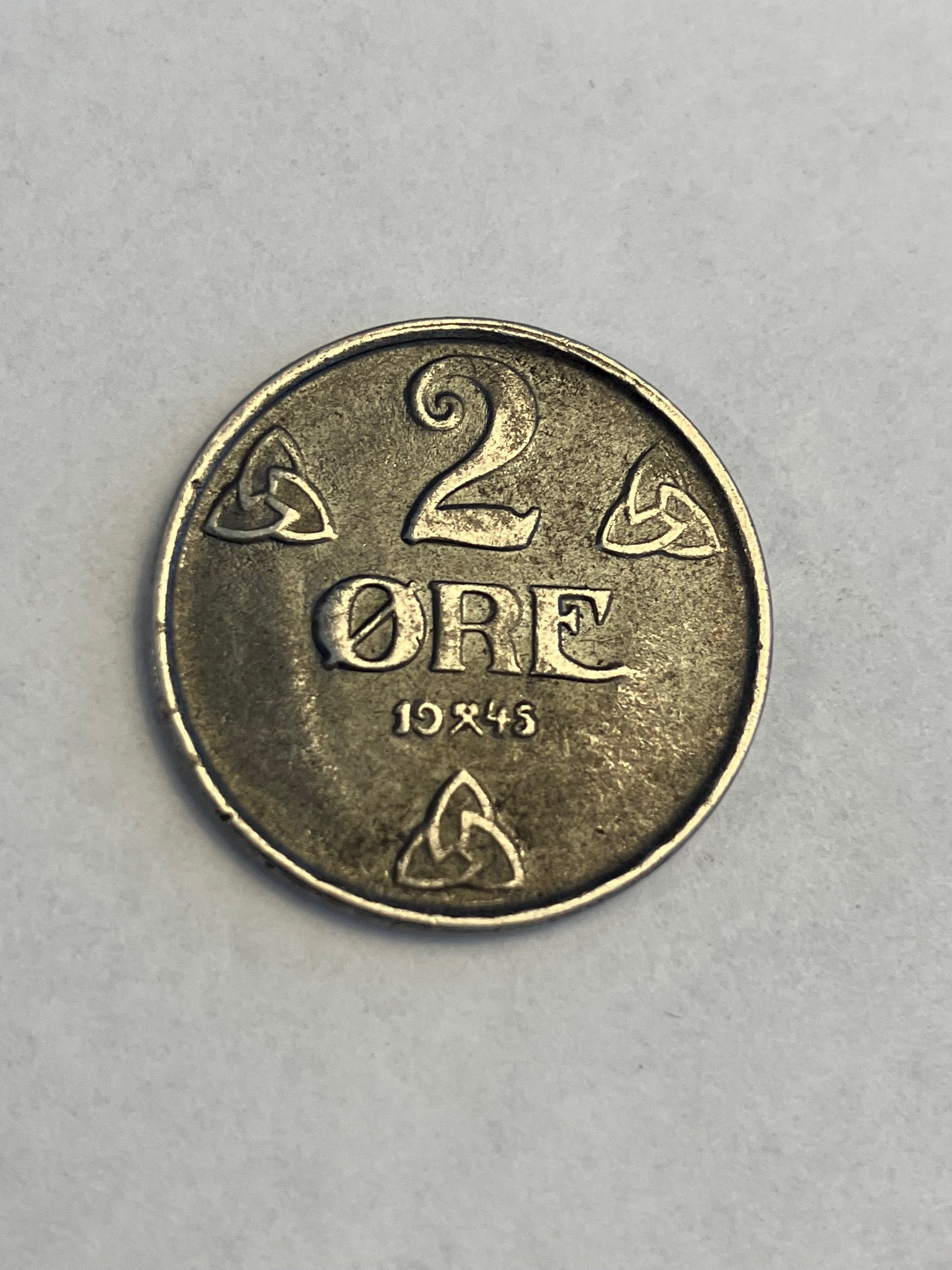 2 Øre 1945 Norge