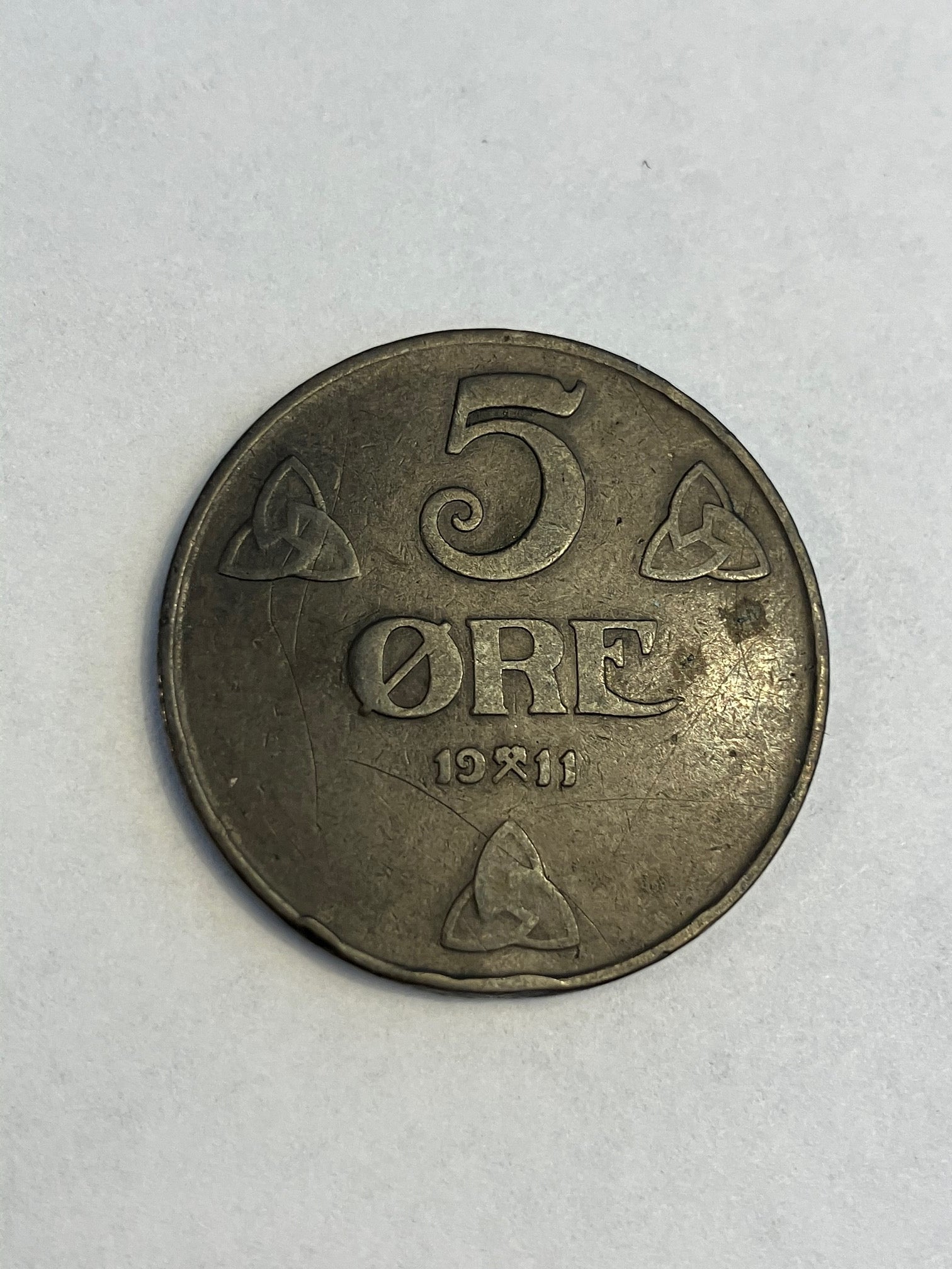 5 Øre 1911 Norge