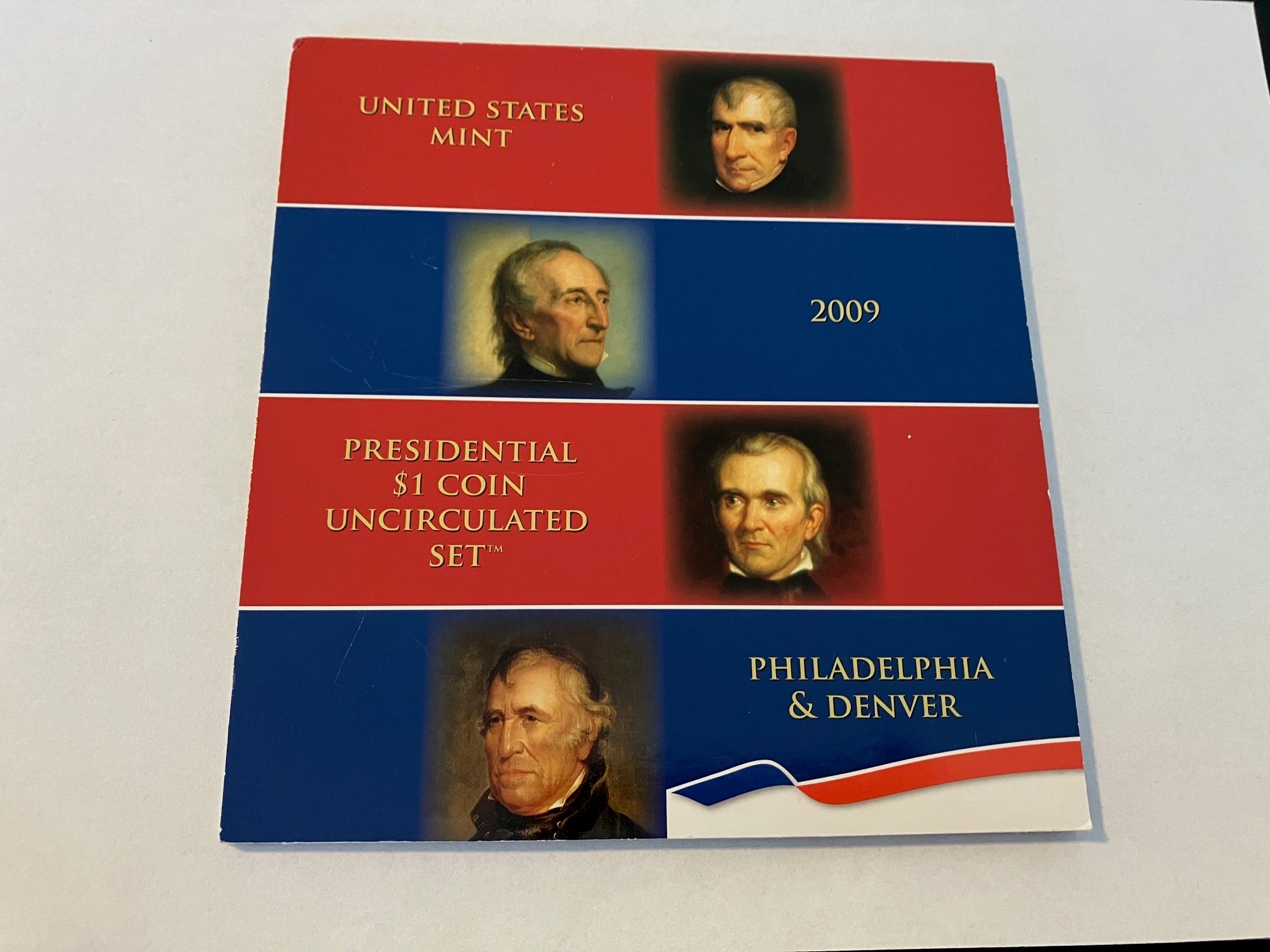 United States Mint 1 Dollar Coin Set 2009