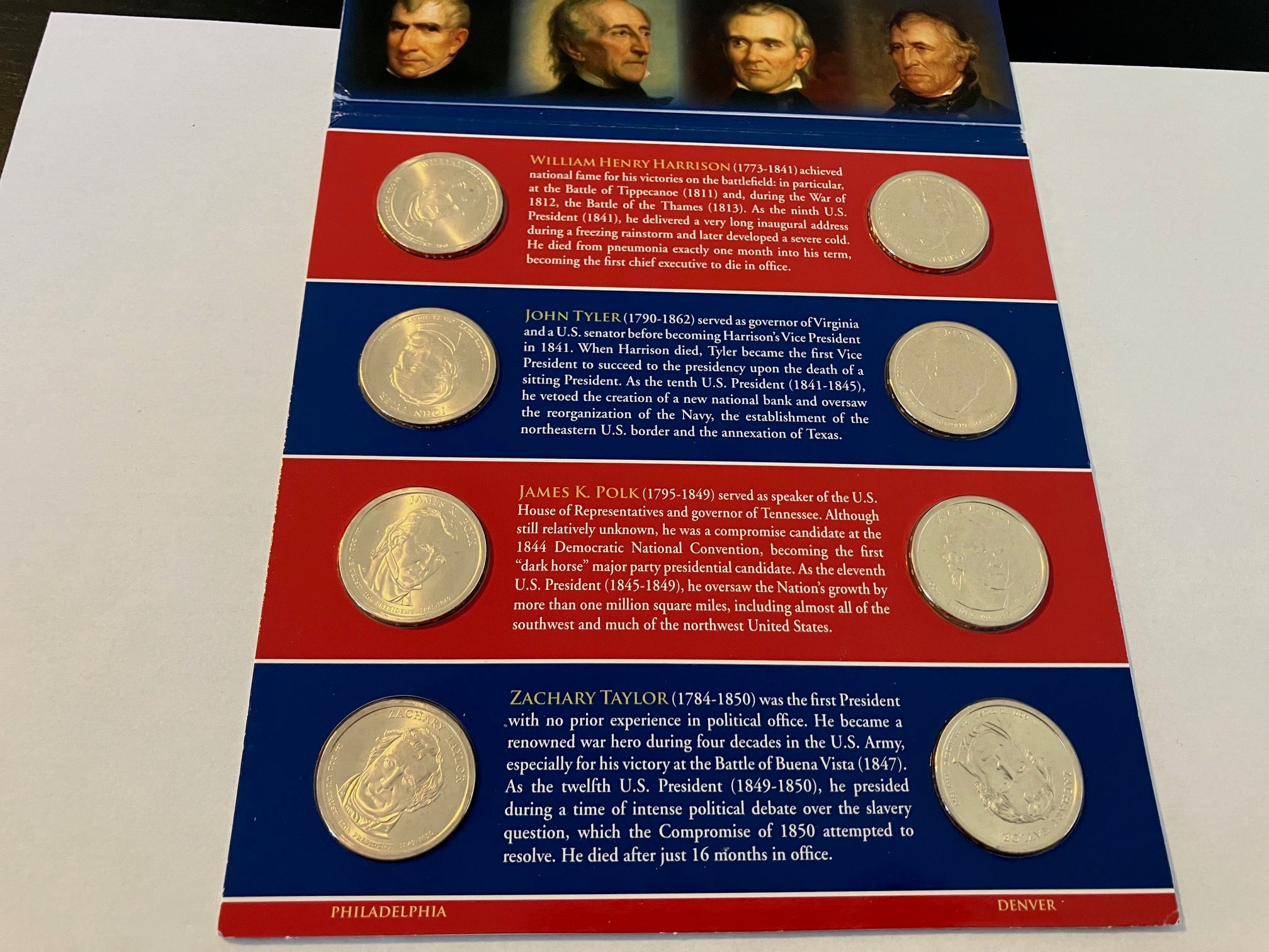 United States Mint 1 Dollar Coin Set 2009