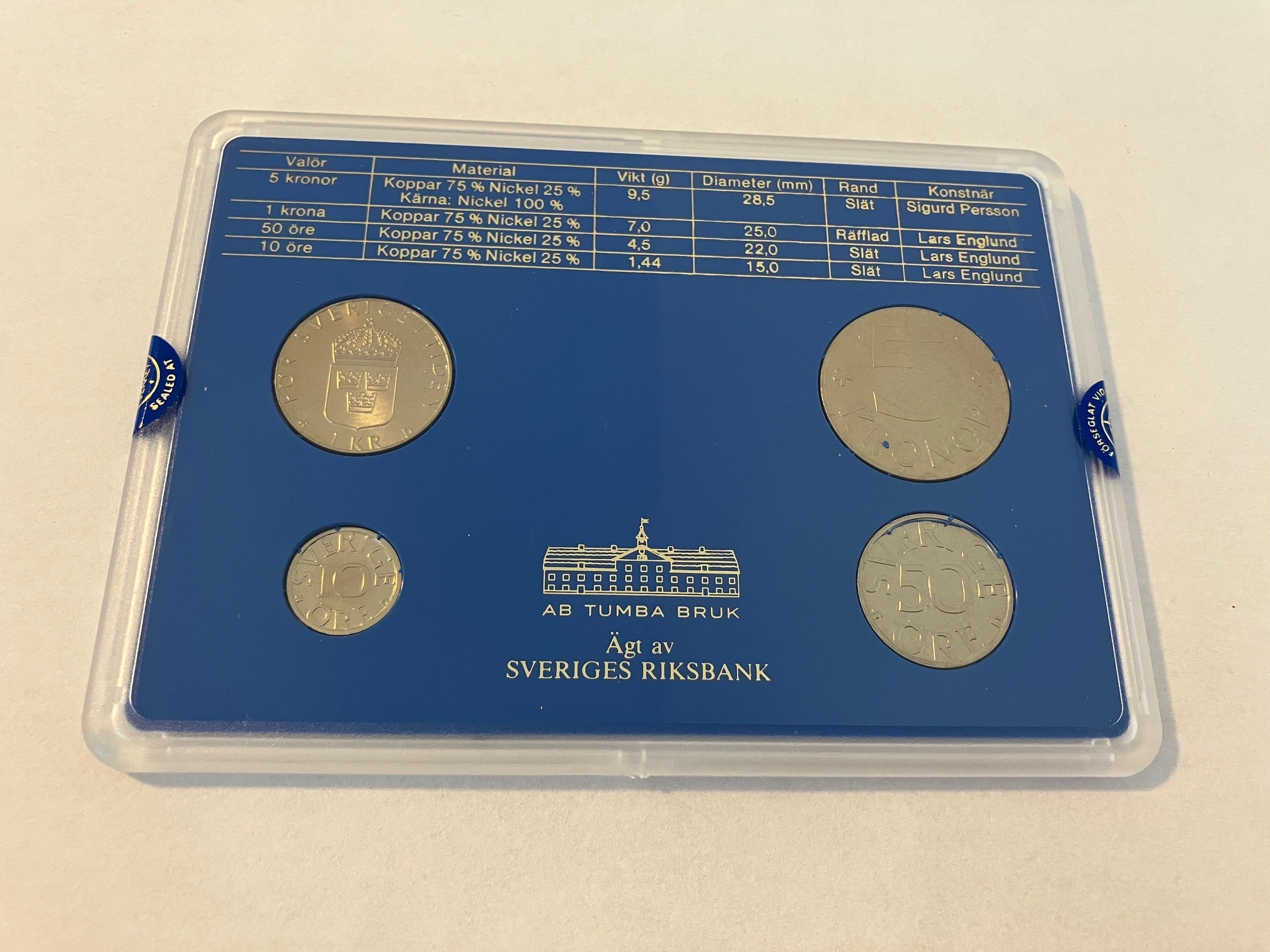Swedish Coin Set 1988