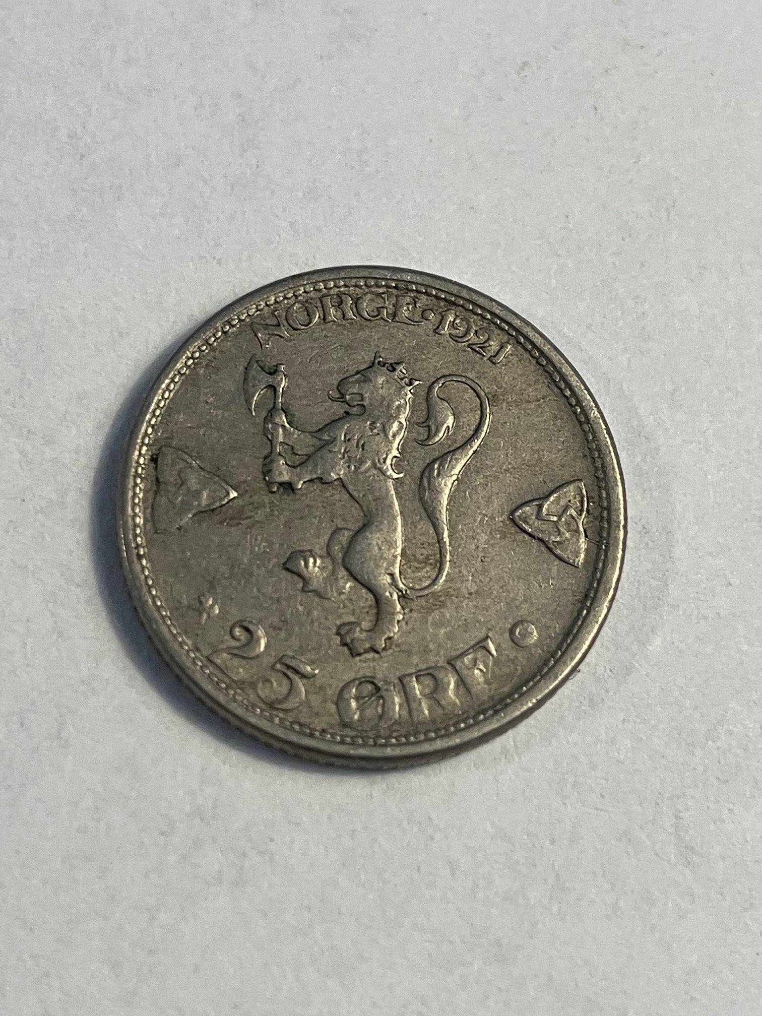 25 Øre 1921 Norge