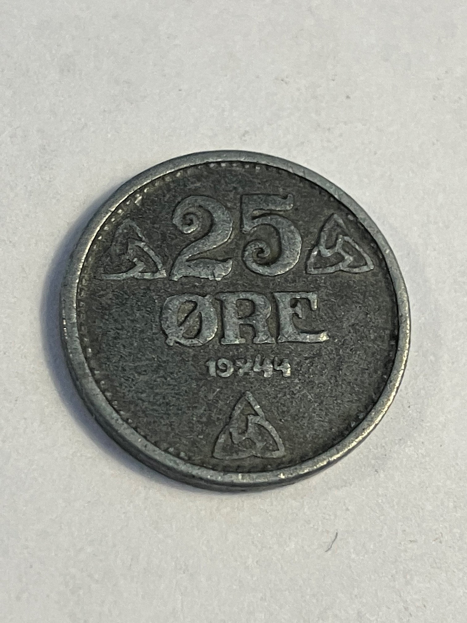 25 Øre 1944 Norge