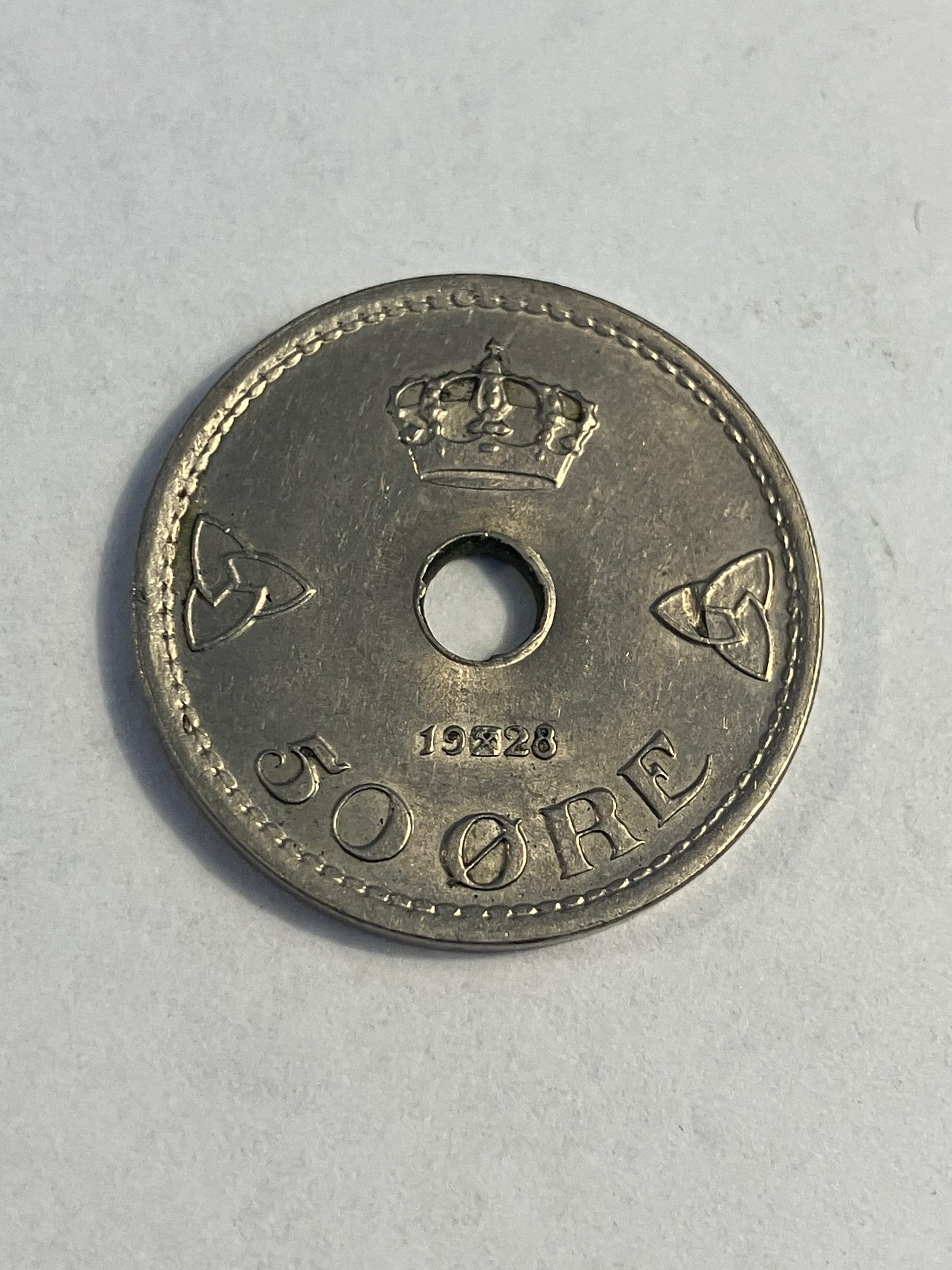 50 Øre 1928 Norge