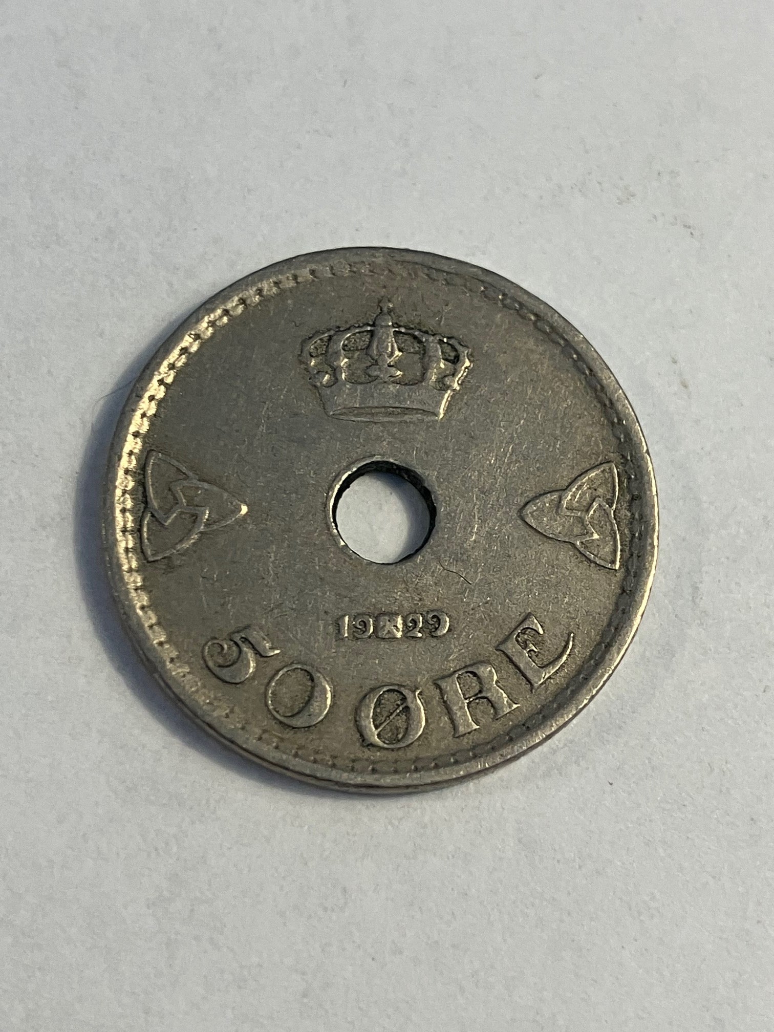 50 Øre 1929 Norge