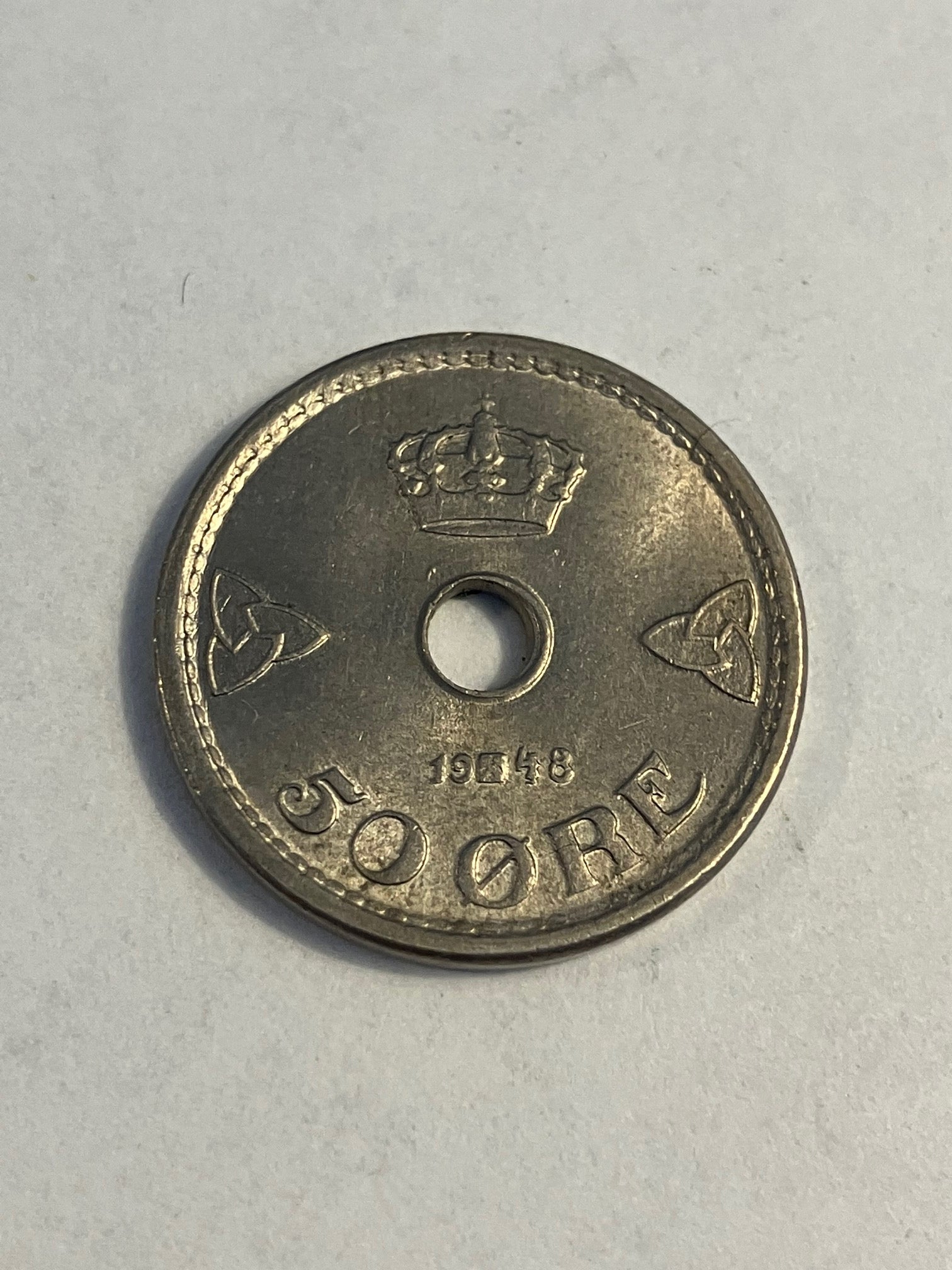 50 Øre 1948 Norge