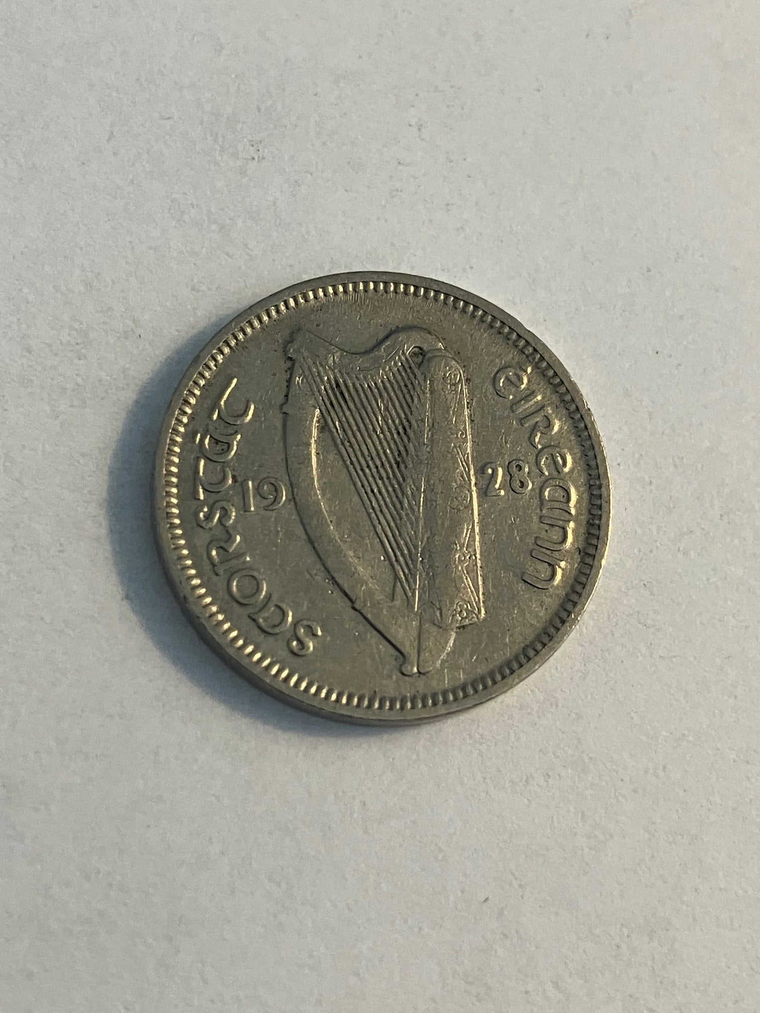 Three pence 1928 Ireland