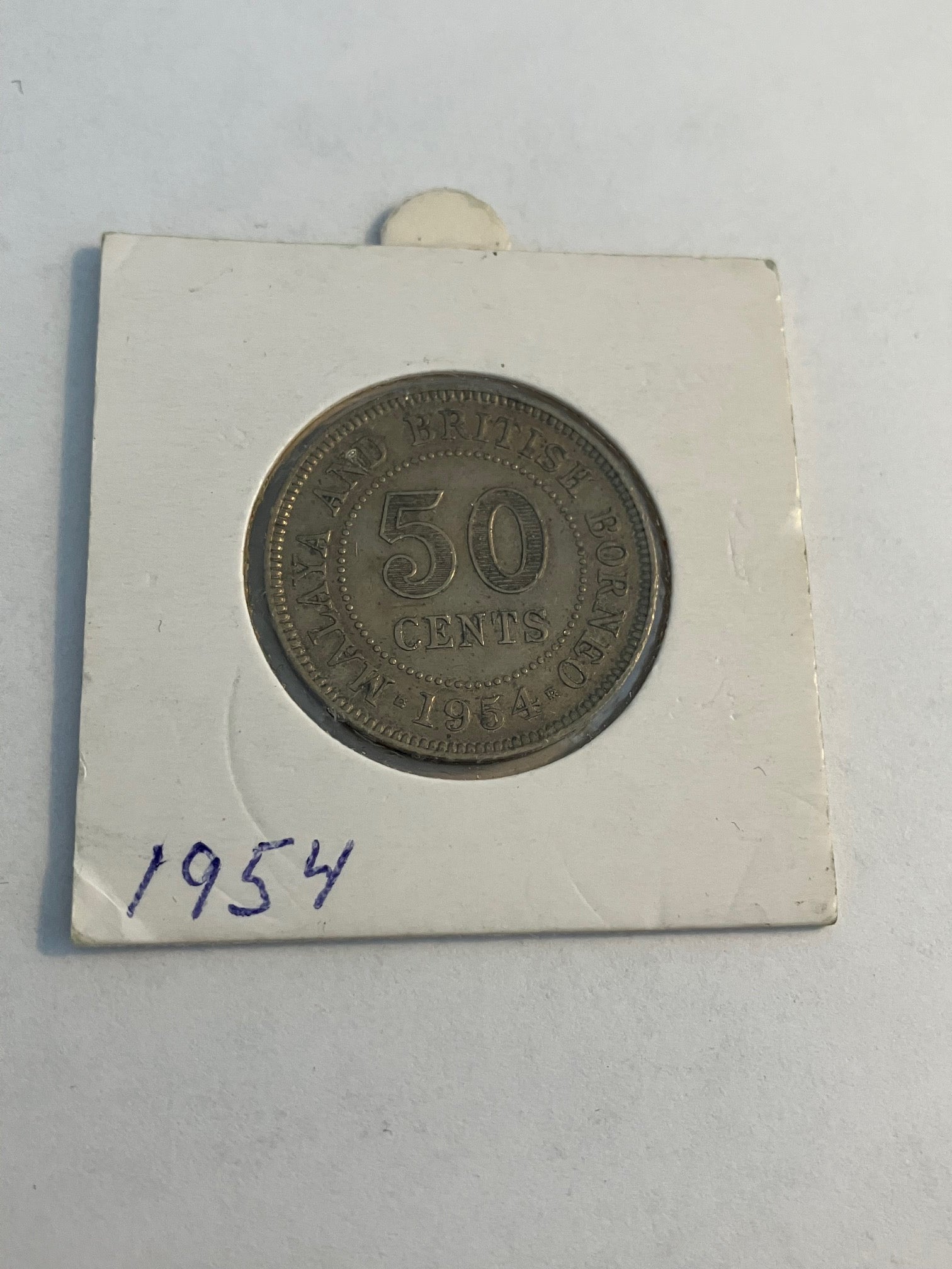 50 Cents 1954 Malaya And British Borneo