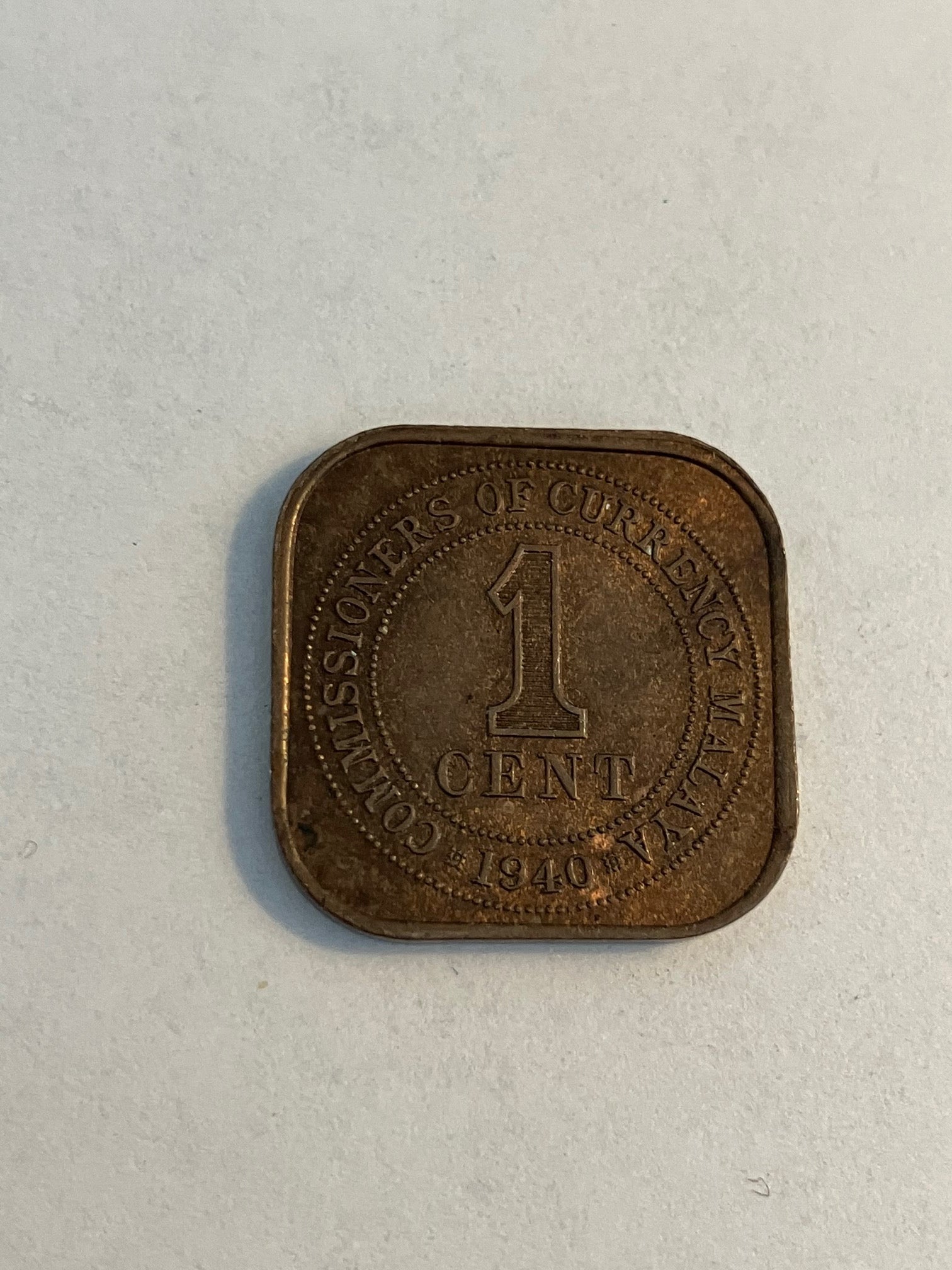 1 Cent 1940 Straits Settlements