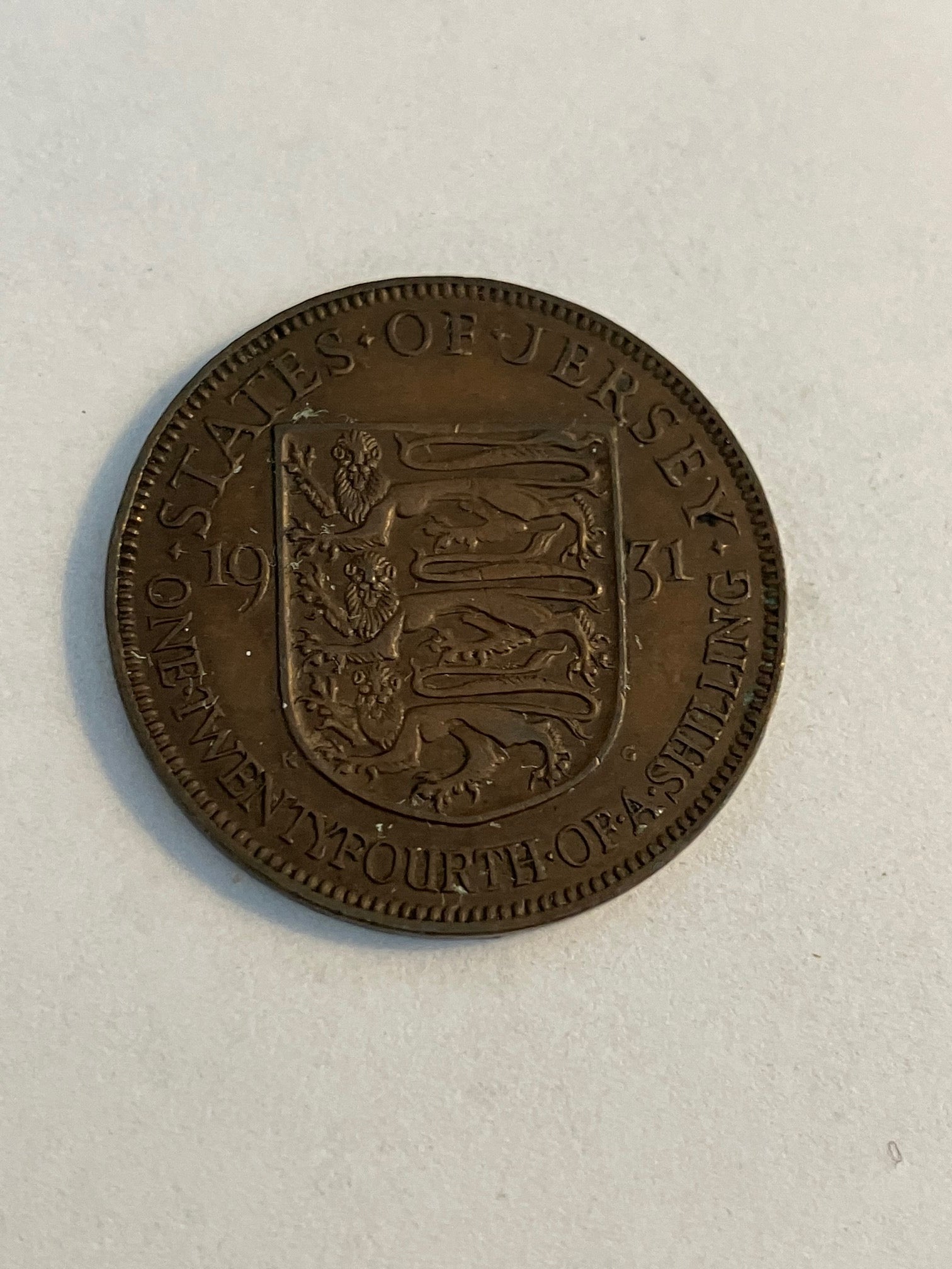 1/24 Shilling Jersey 1931