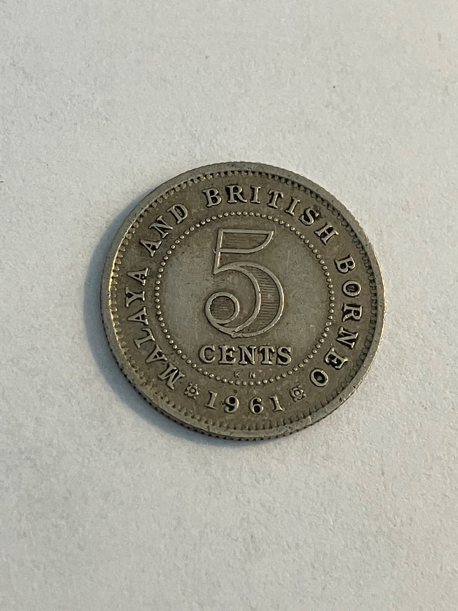 5 Cents 1961 Malaya & British Borneo