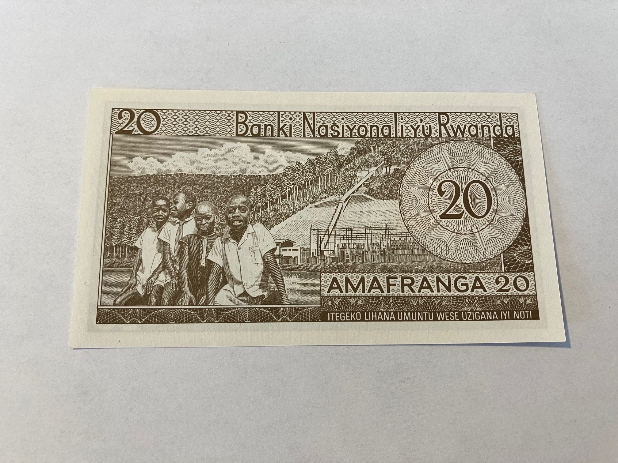 20 Francs Rwanda 1976
