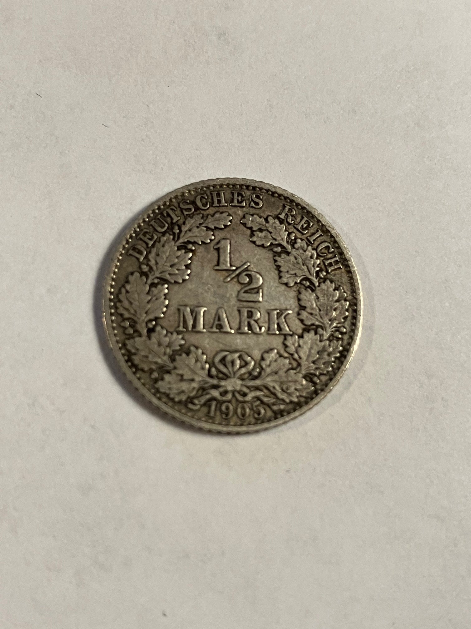 1/2 Mark 1905 Germany