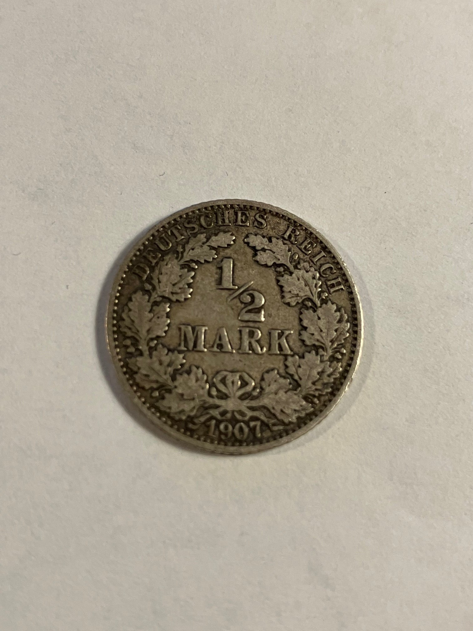 1/2 Mark 1907 Germany