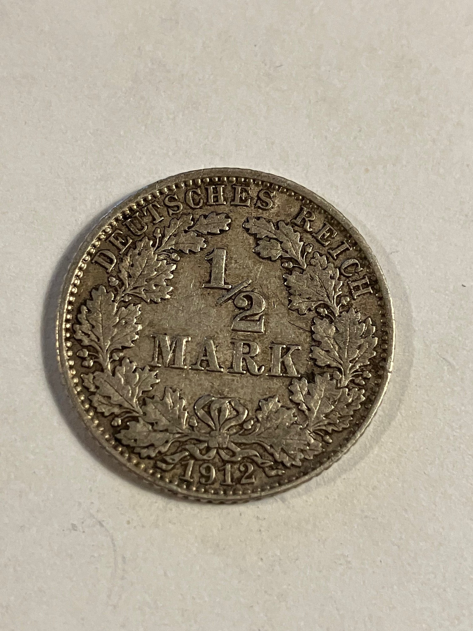 1/2 Mark 1912 Germany