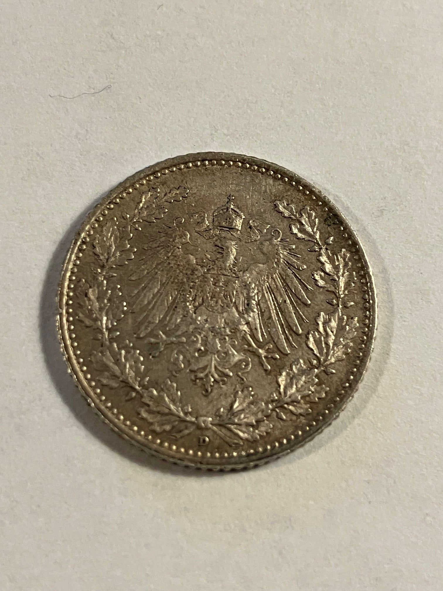 1/2 Mark 1913 Germany