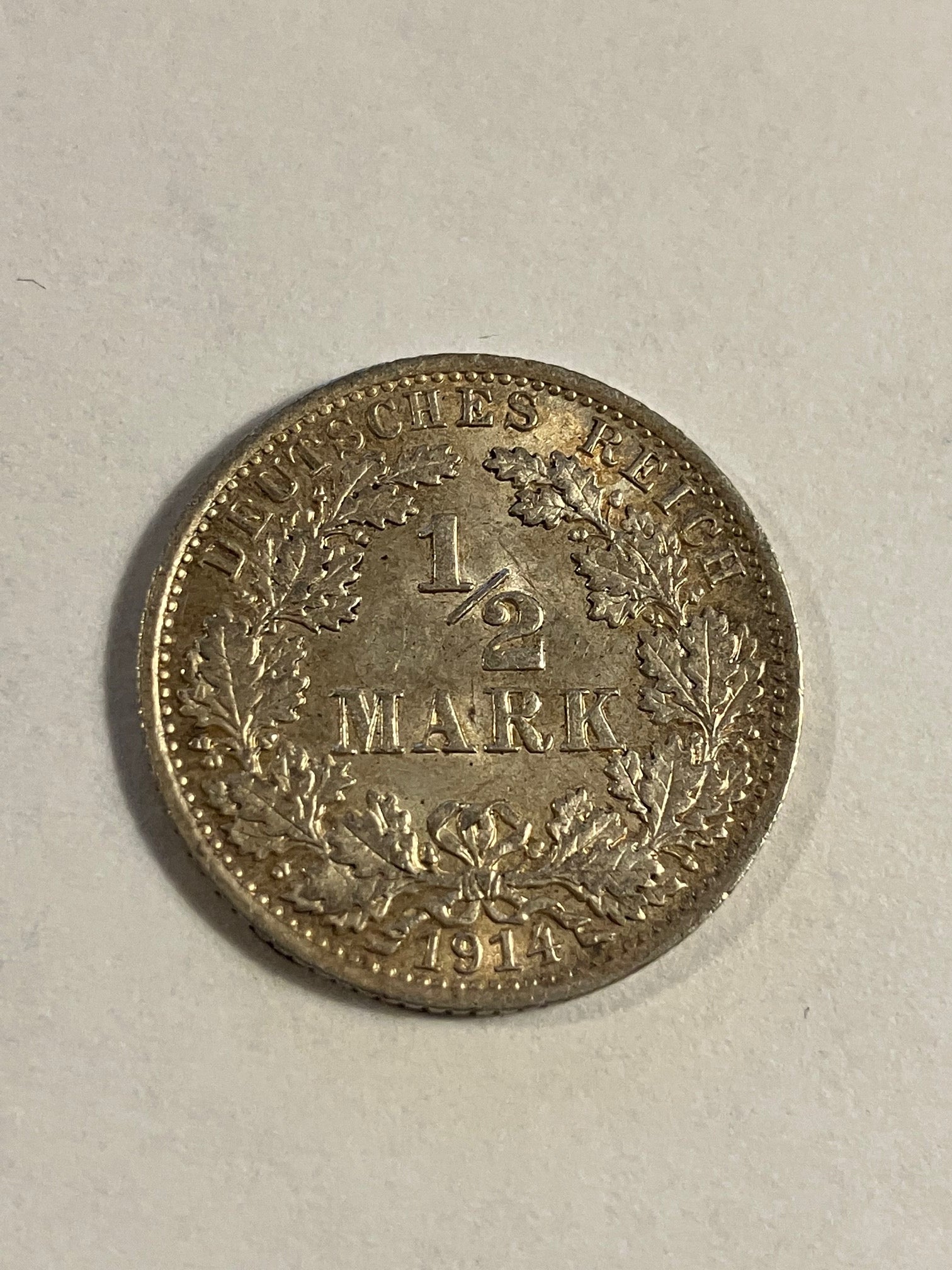 1/2 Mark 1914 Germany