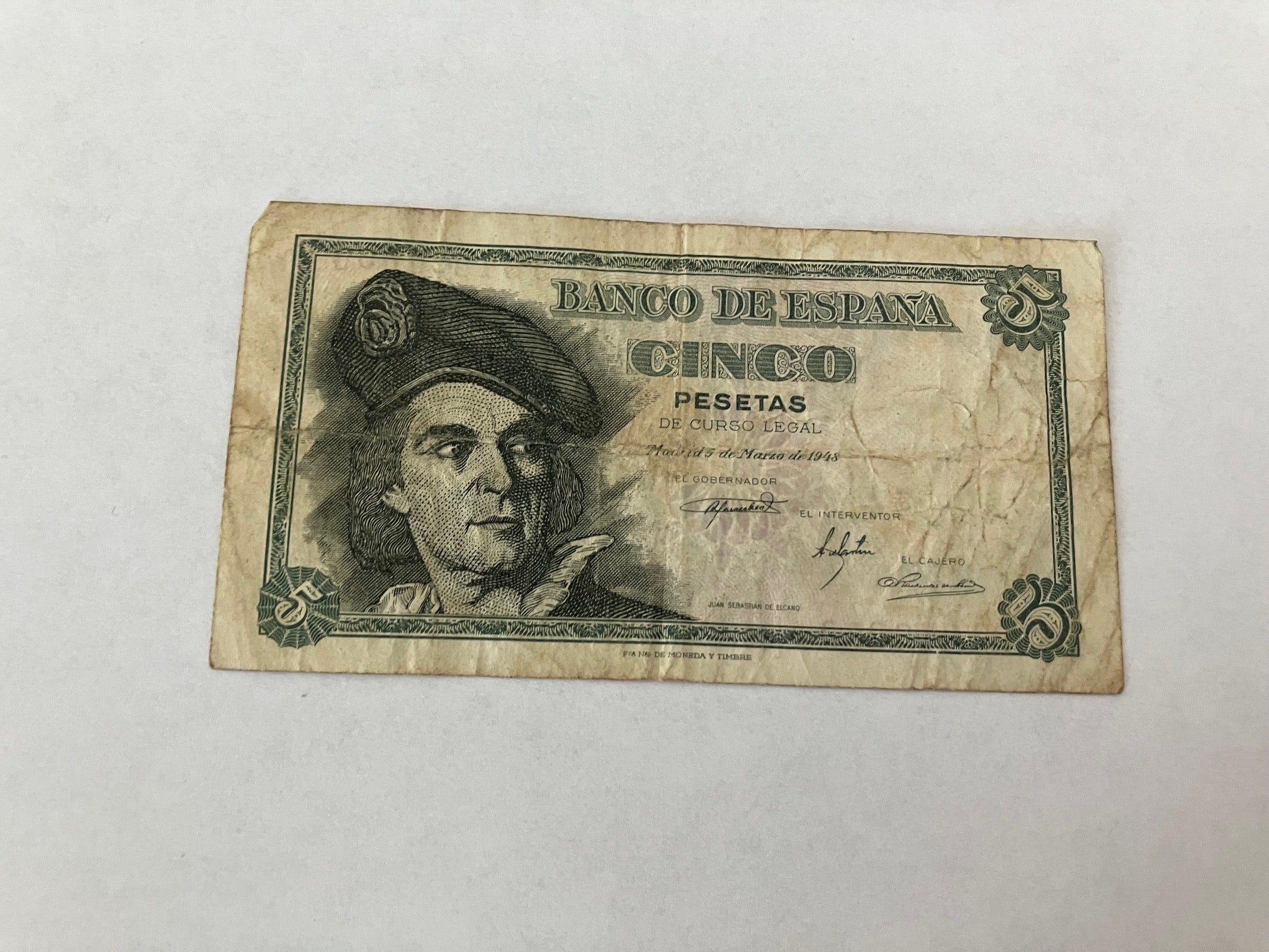 5 Pesetas Spain 1948