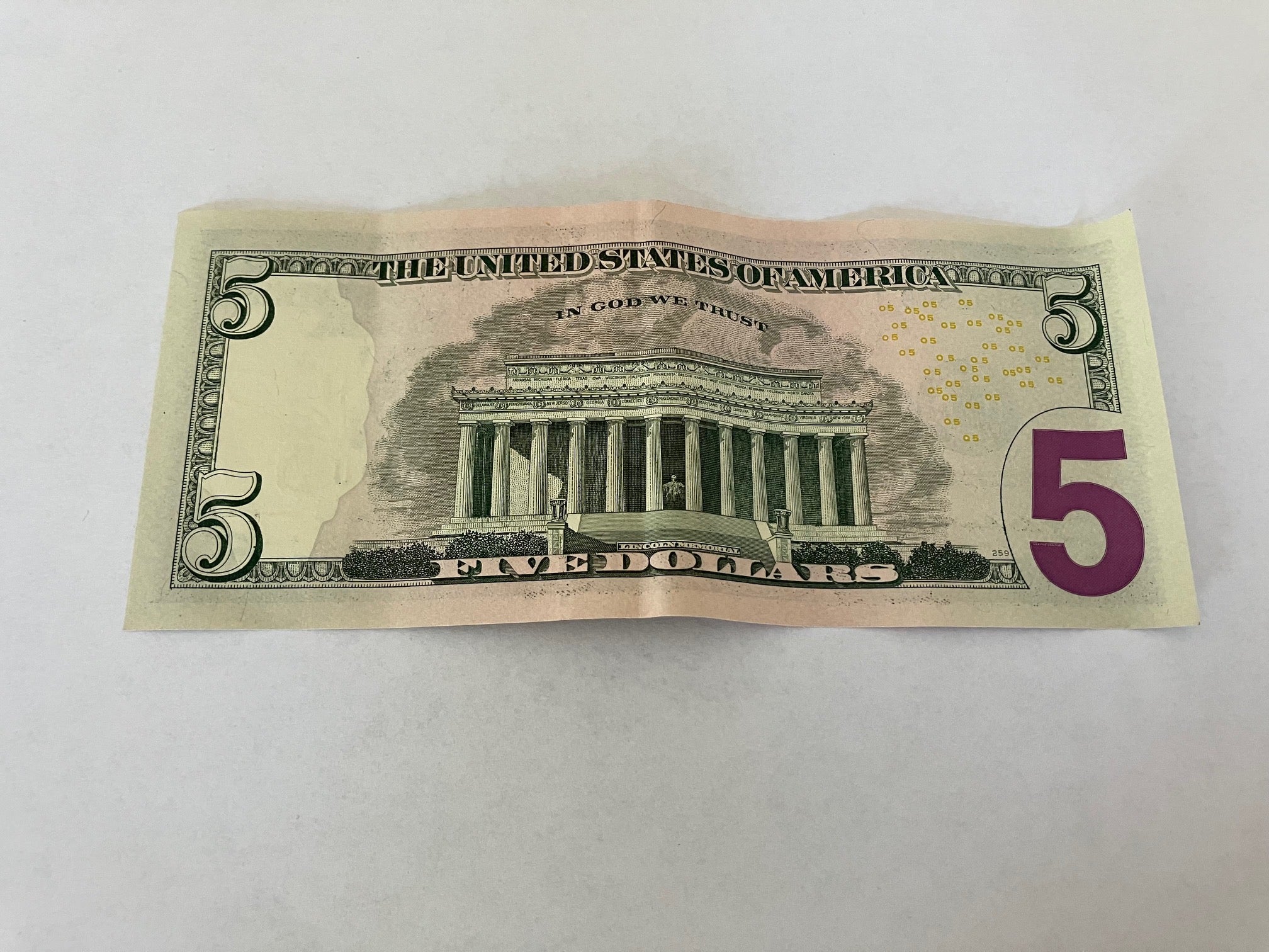 Five Dollars USA 2013