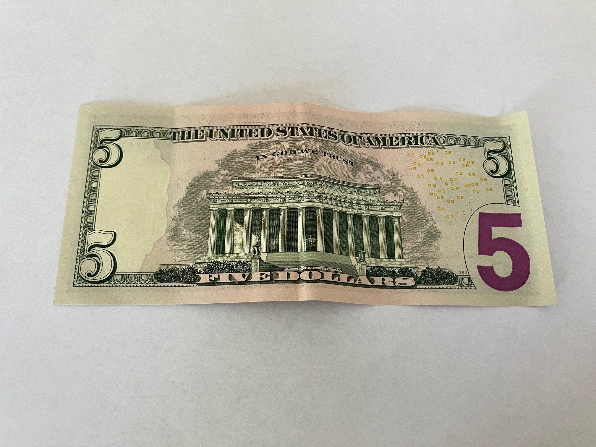 Five Dollars USA 2013