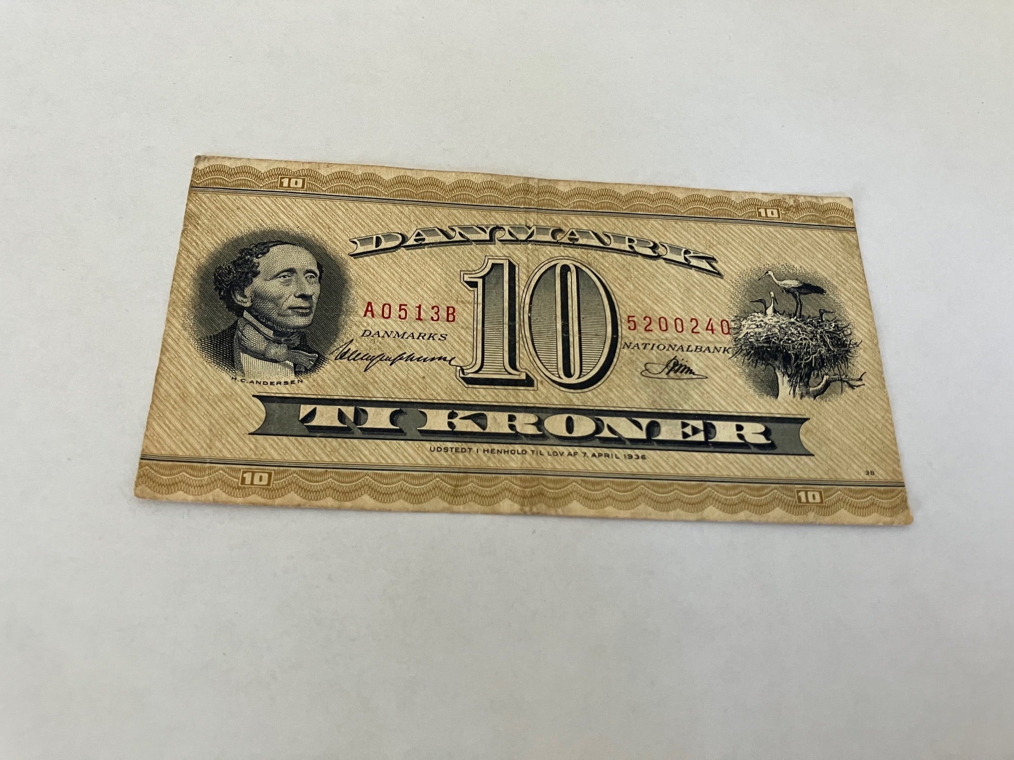 10 Kroner 1951 A0 "Blindetier"