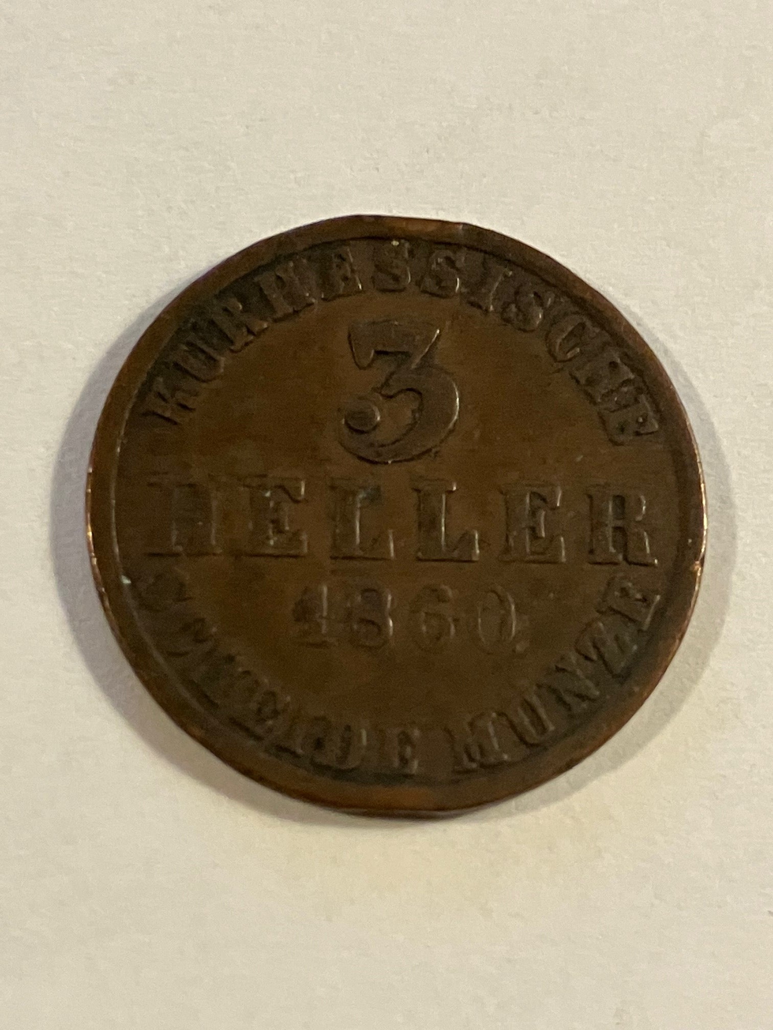 3 Heller 1860 Germany