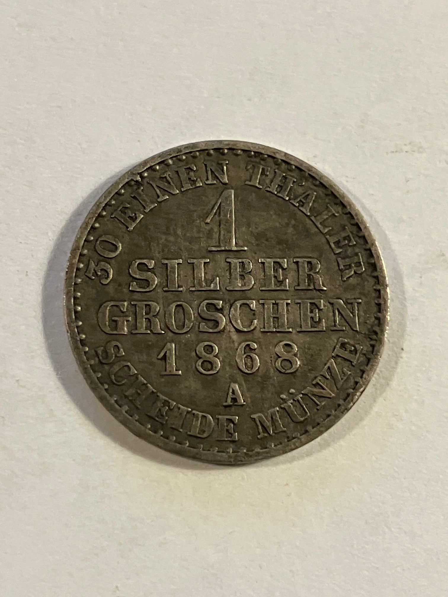 1 Silber Groschen 1868 A Germany