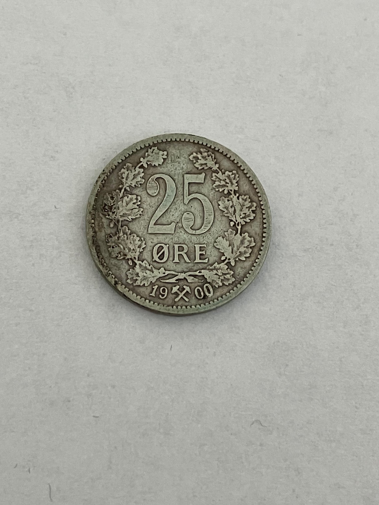 25 Øre 1900 Norge