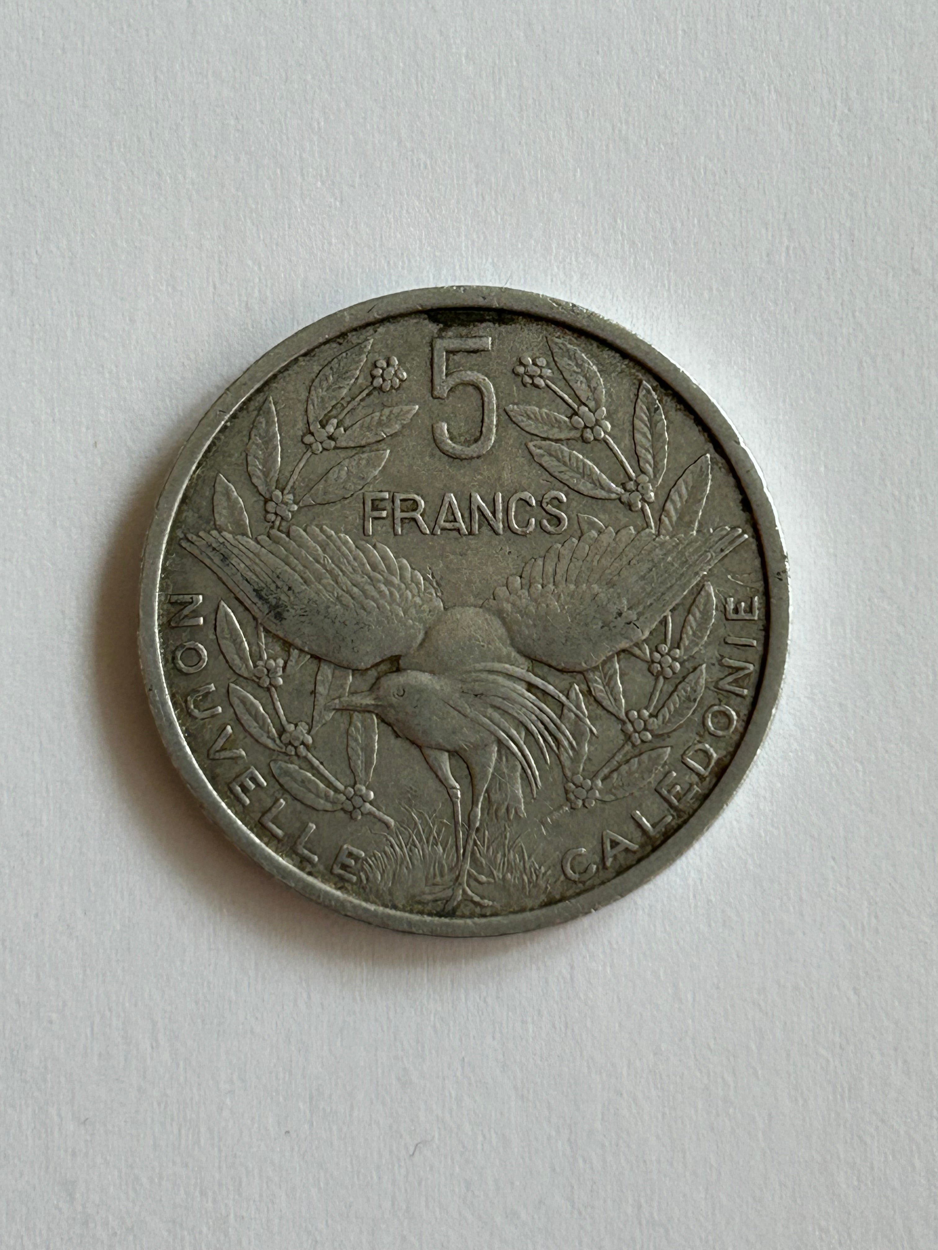 5 Francs New Caledonia 1952