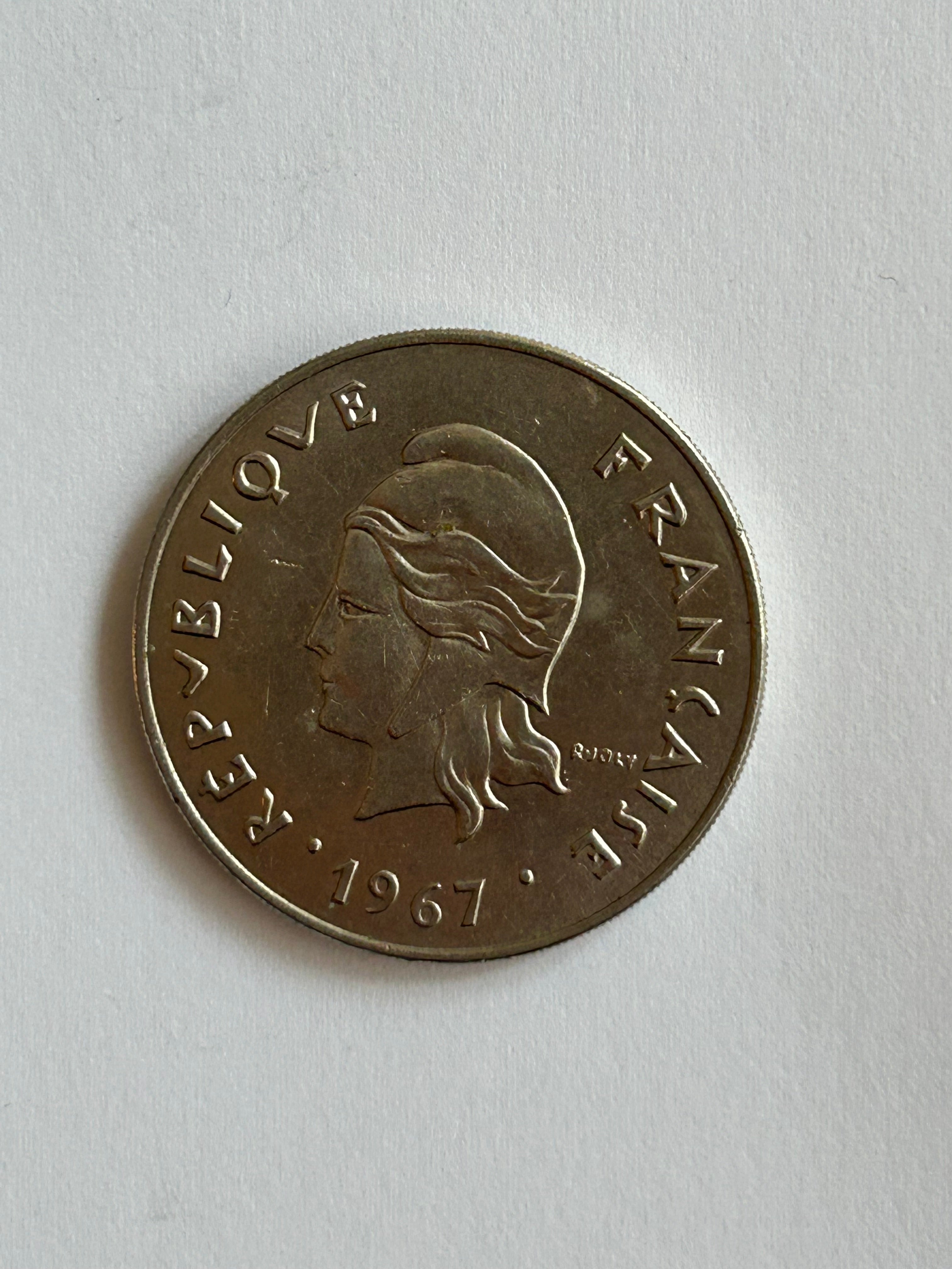 50 Francs New Caledonia 1967