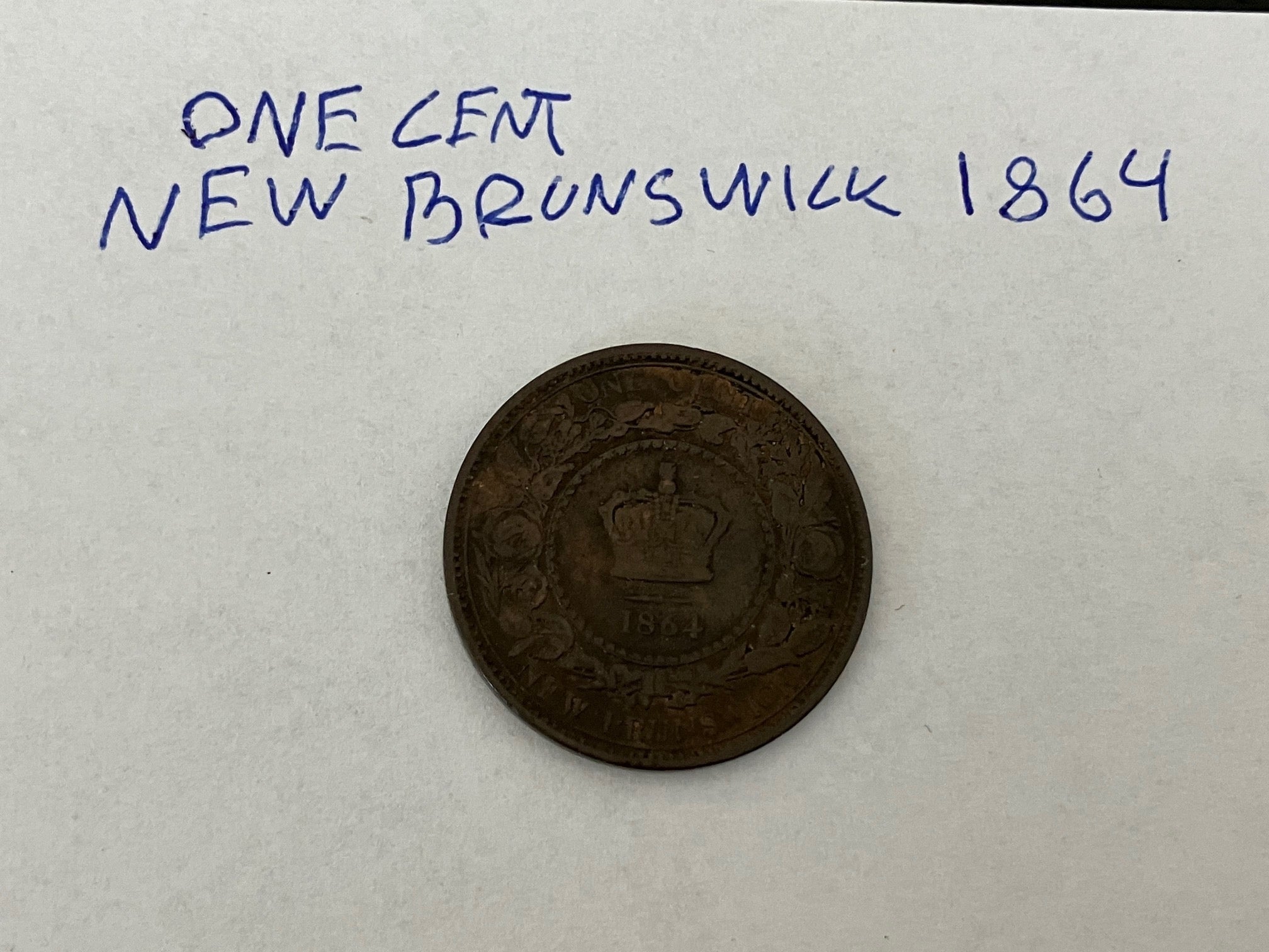 One Cent New Brunswick 1864