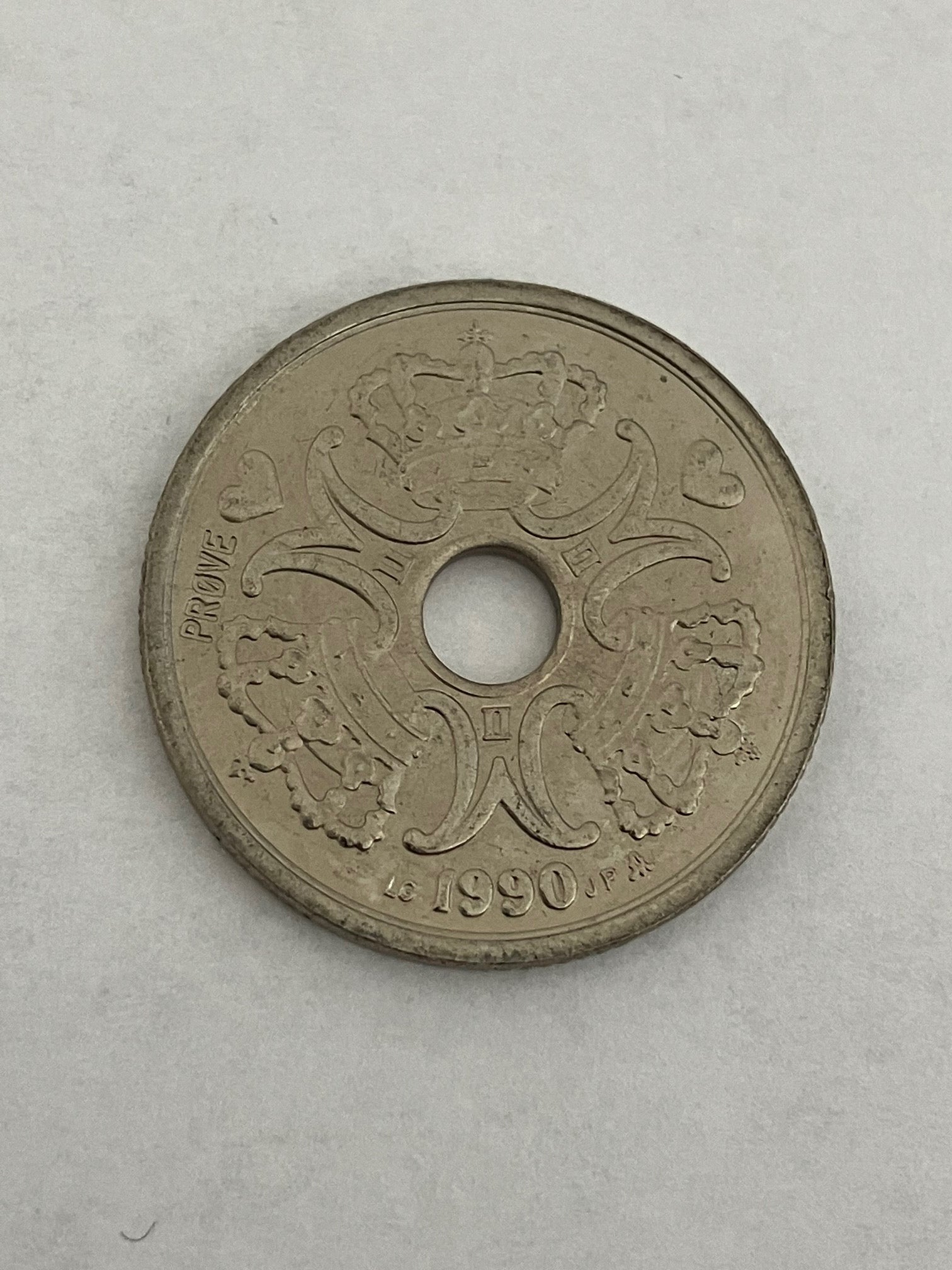 2 Kroner 1990 Prøvemønt