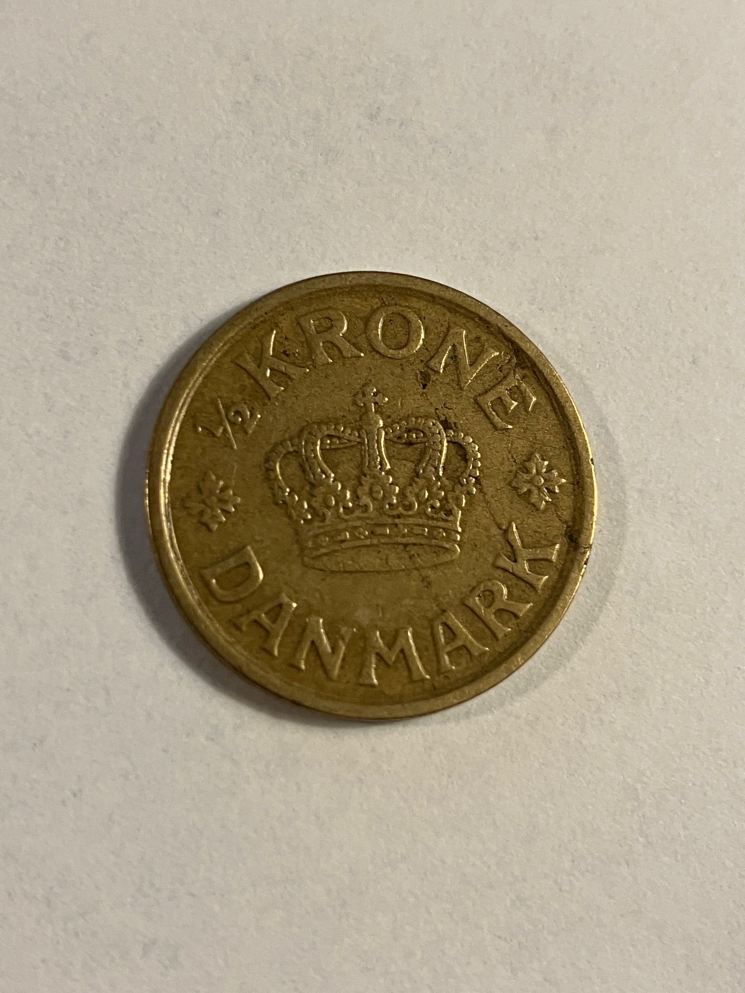 1/2 krone 1924 Danmark