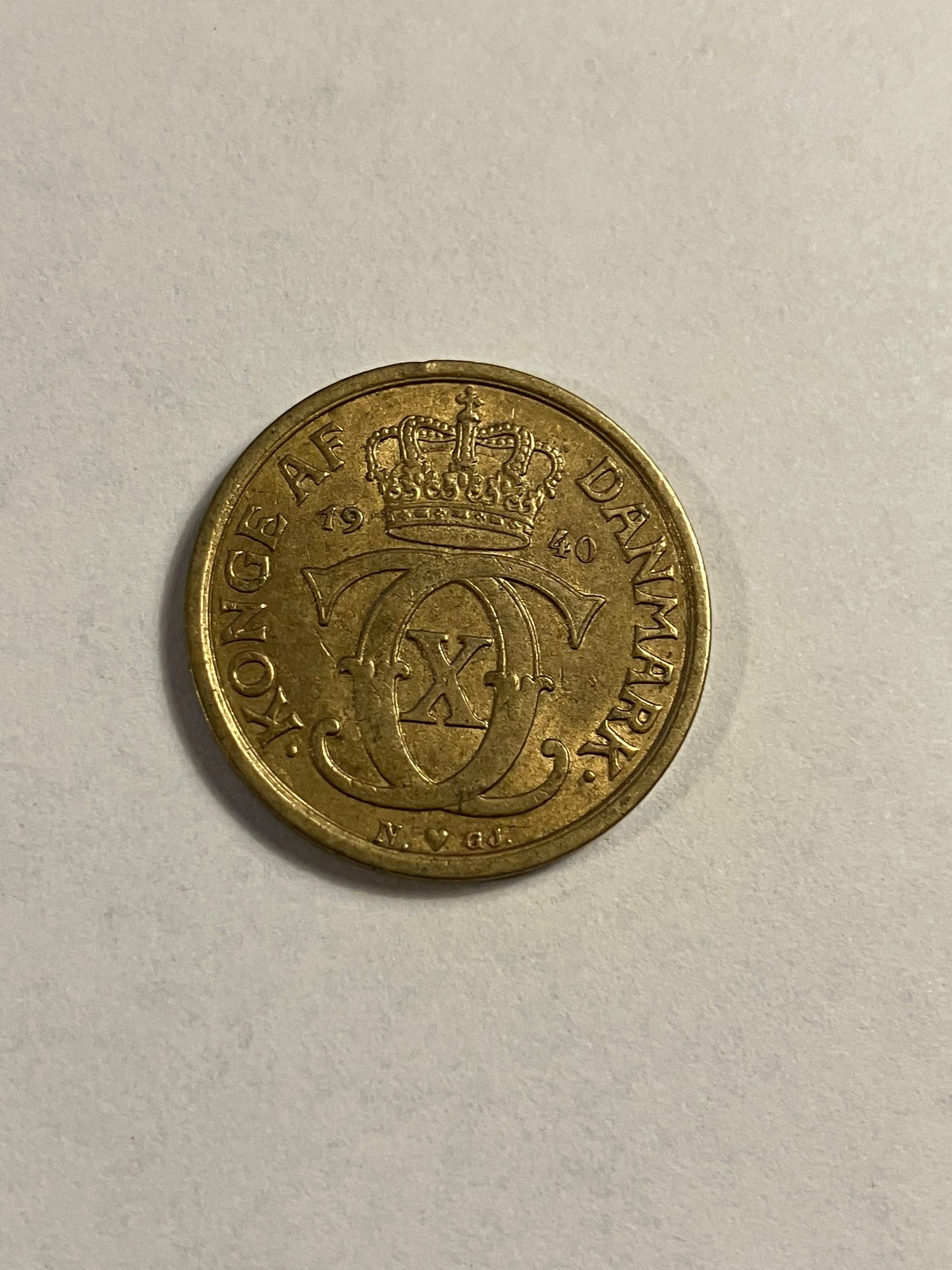 1/2 krone 1940 Danmark