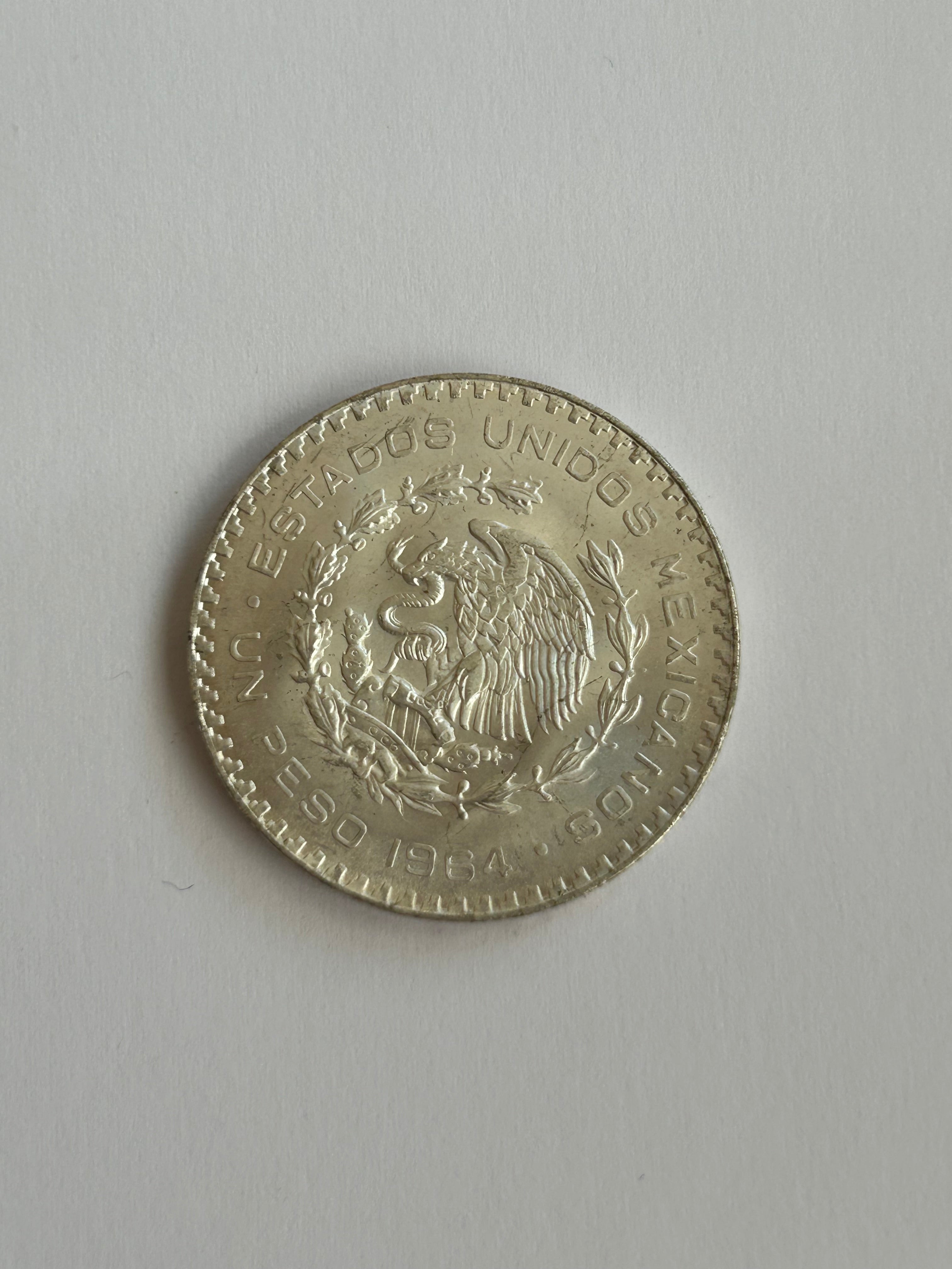 1 Peso Mexico 1964 - .100 Silver