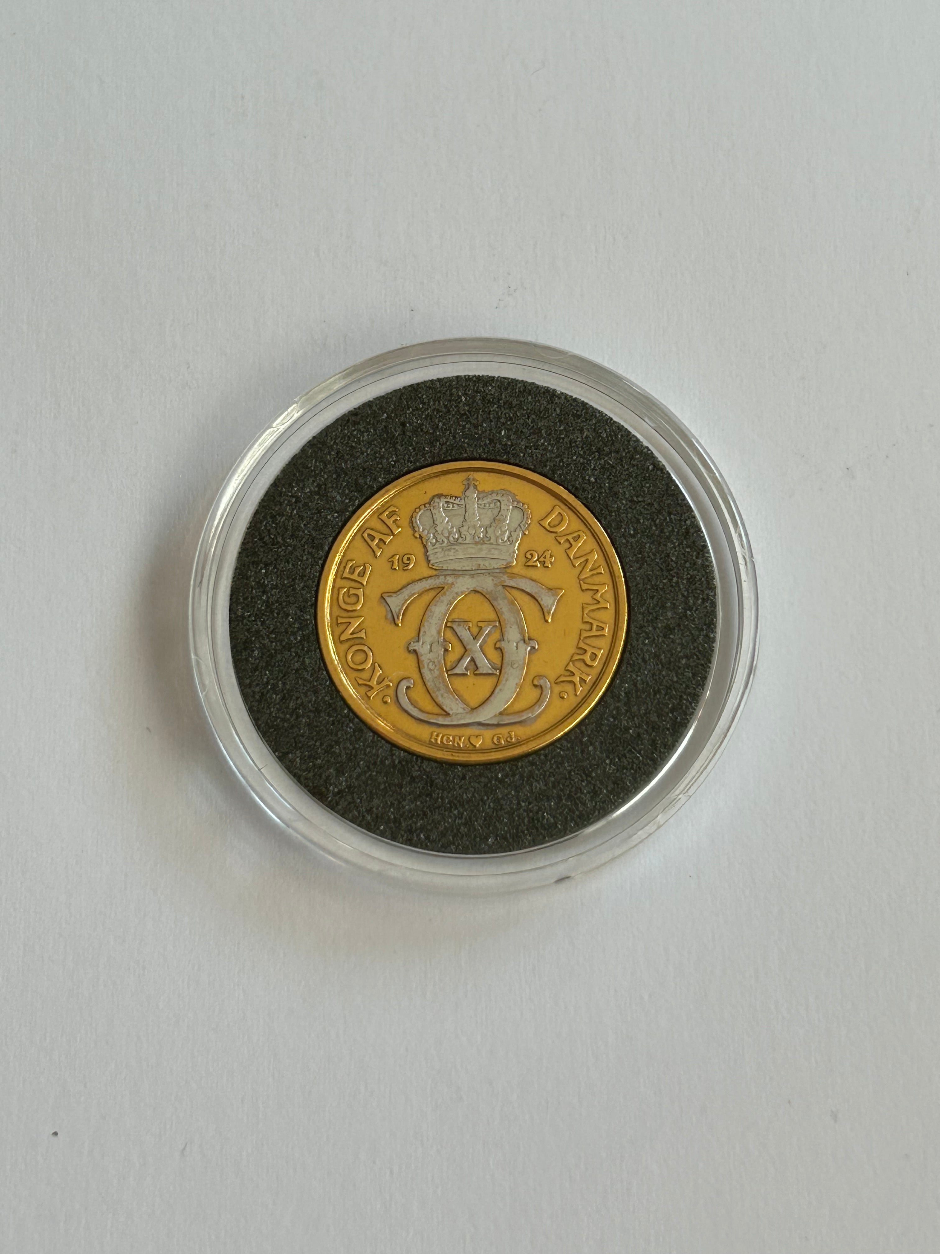 1/2 Krone 1924 - Forgyldt