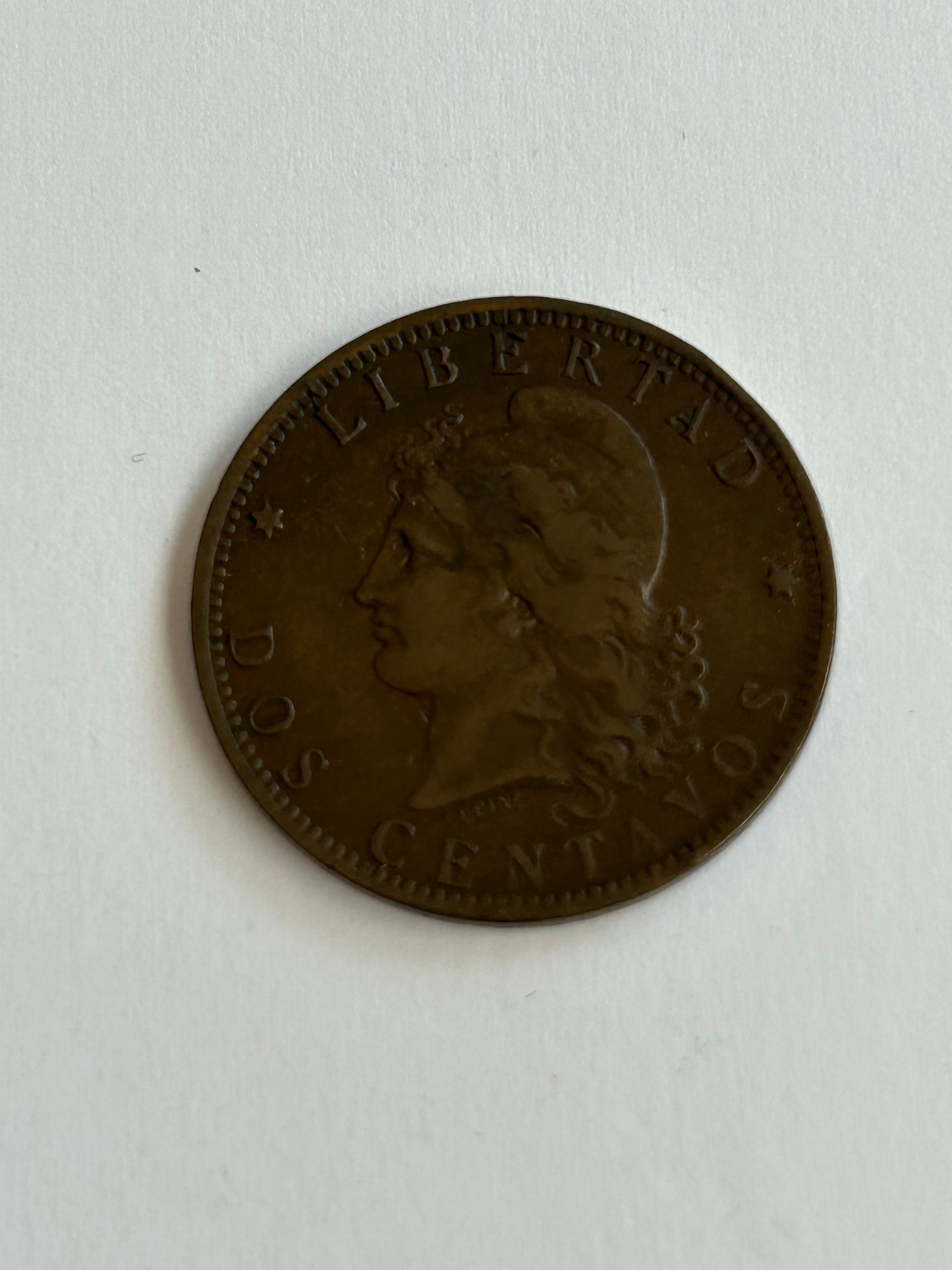 Dos Centavos Argentina 1891