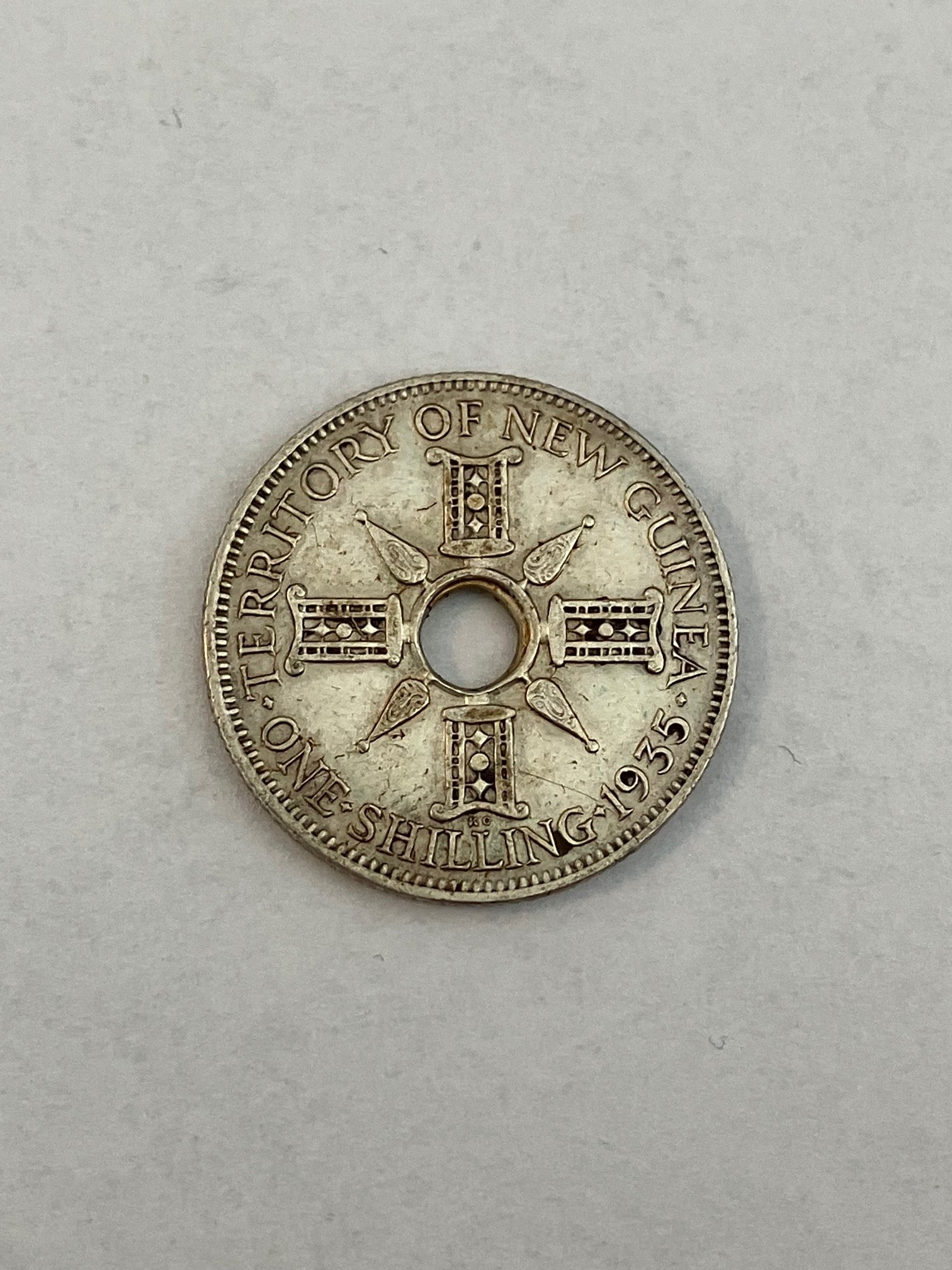 One Shilling Papua New Guinea 1935