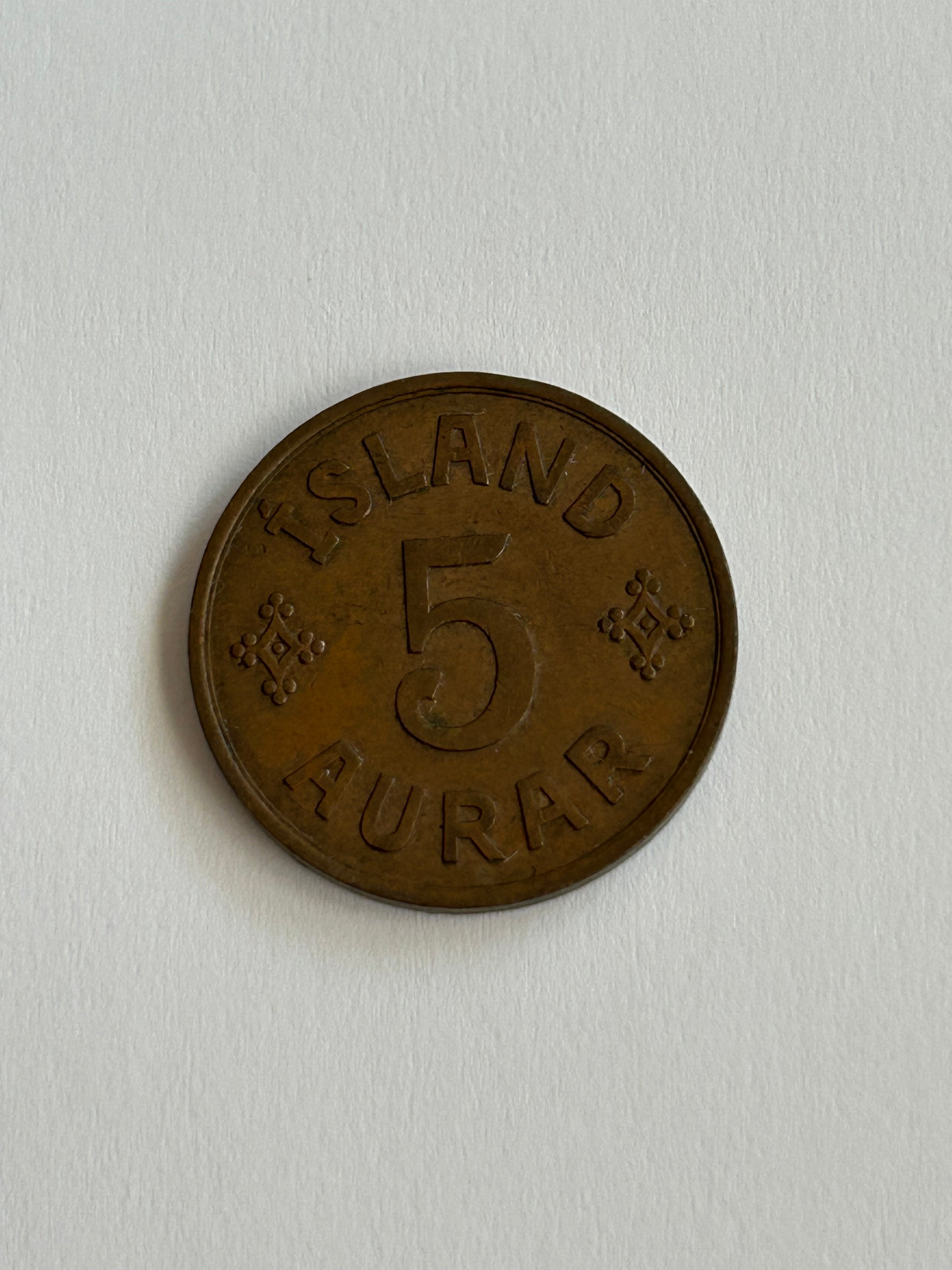 5 Aurar Iceland 1942