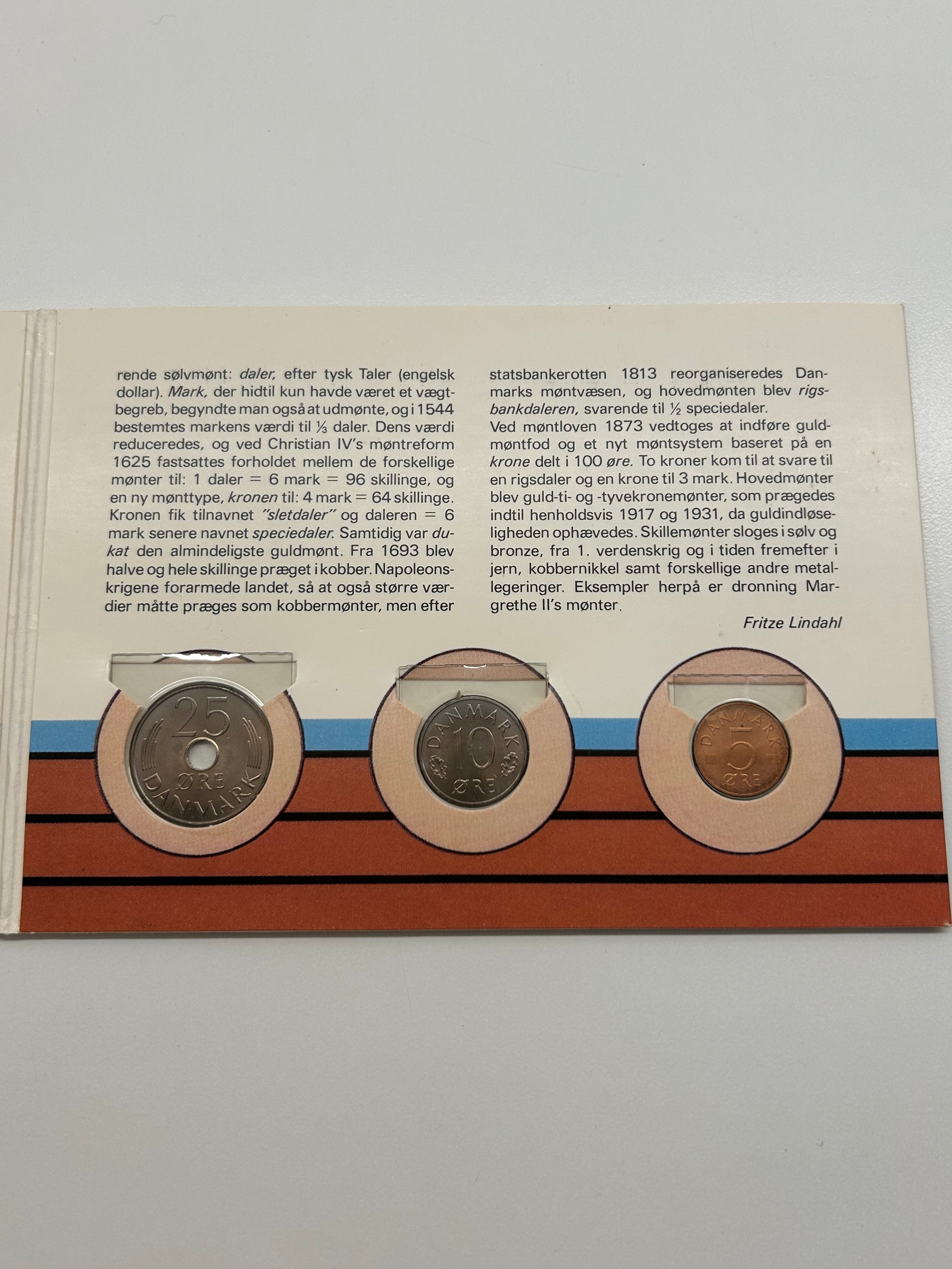 Danske Mønter - Møntsæt 1984
