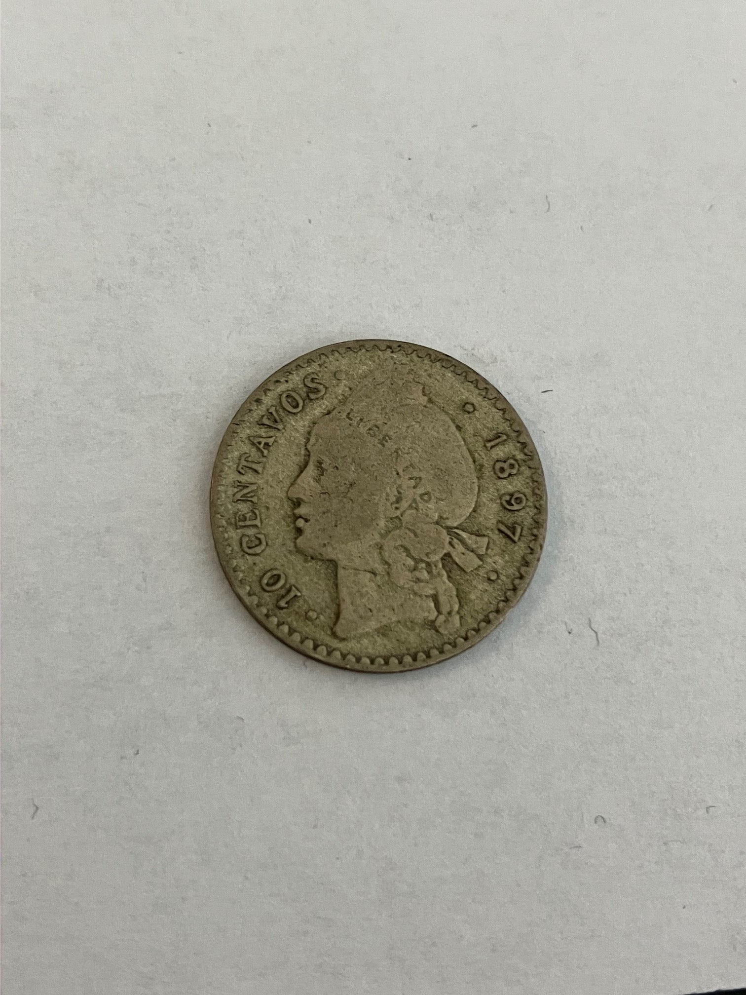 2 1/2 Gramos Dominican Republic 1897