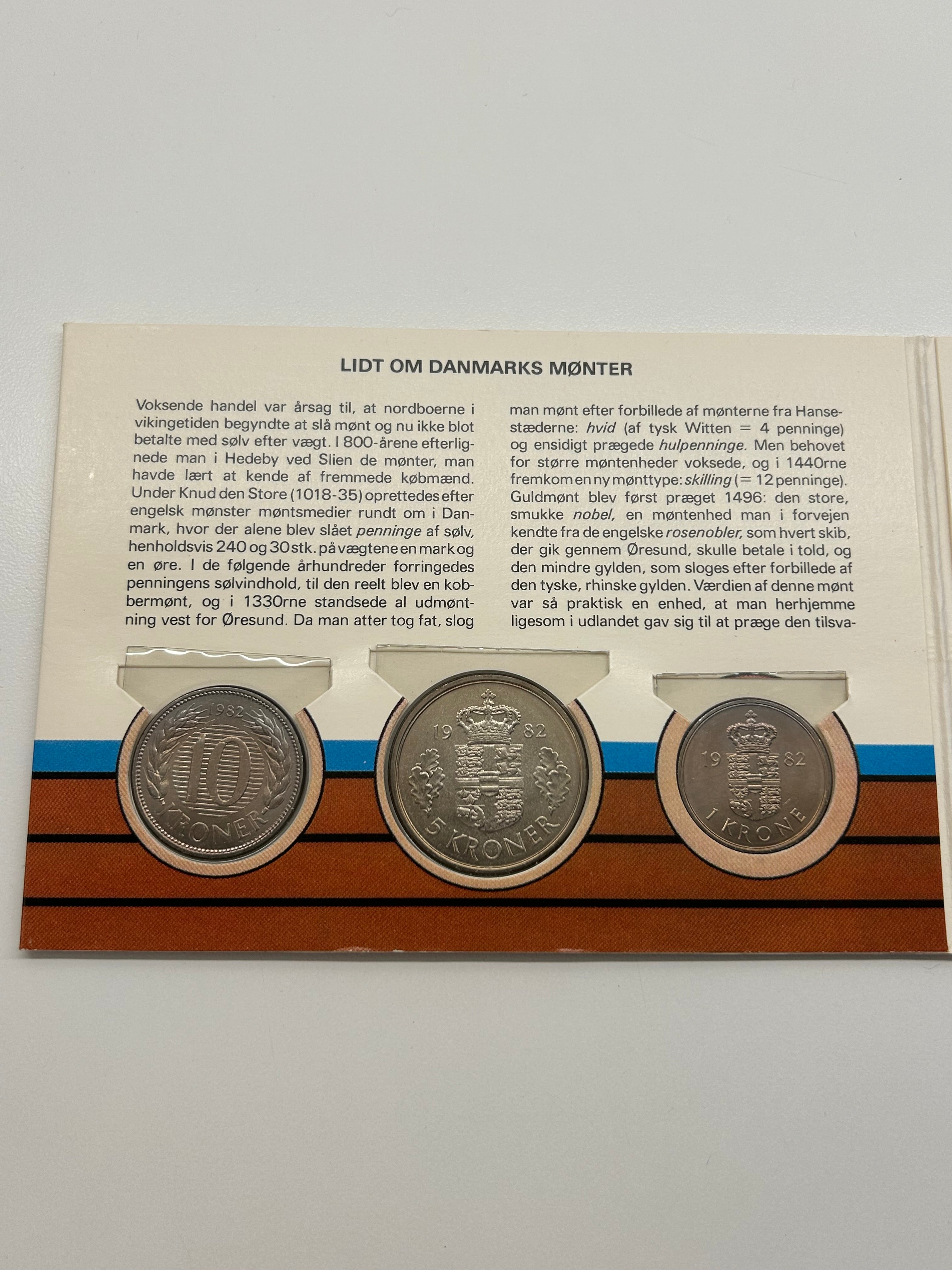 Danske Mønter - Møntsæt 1982