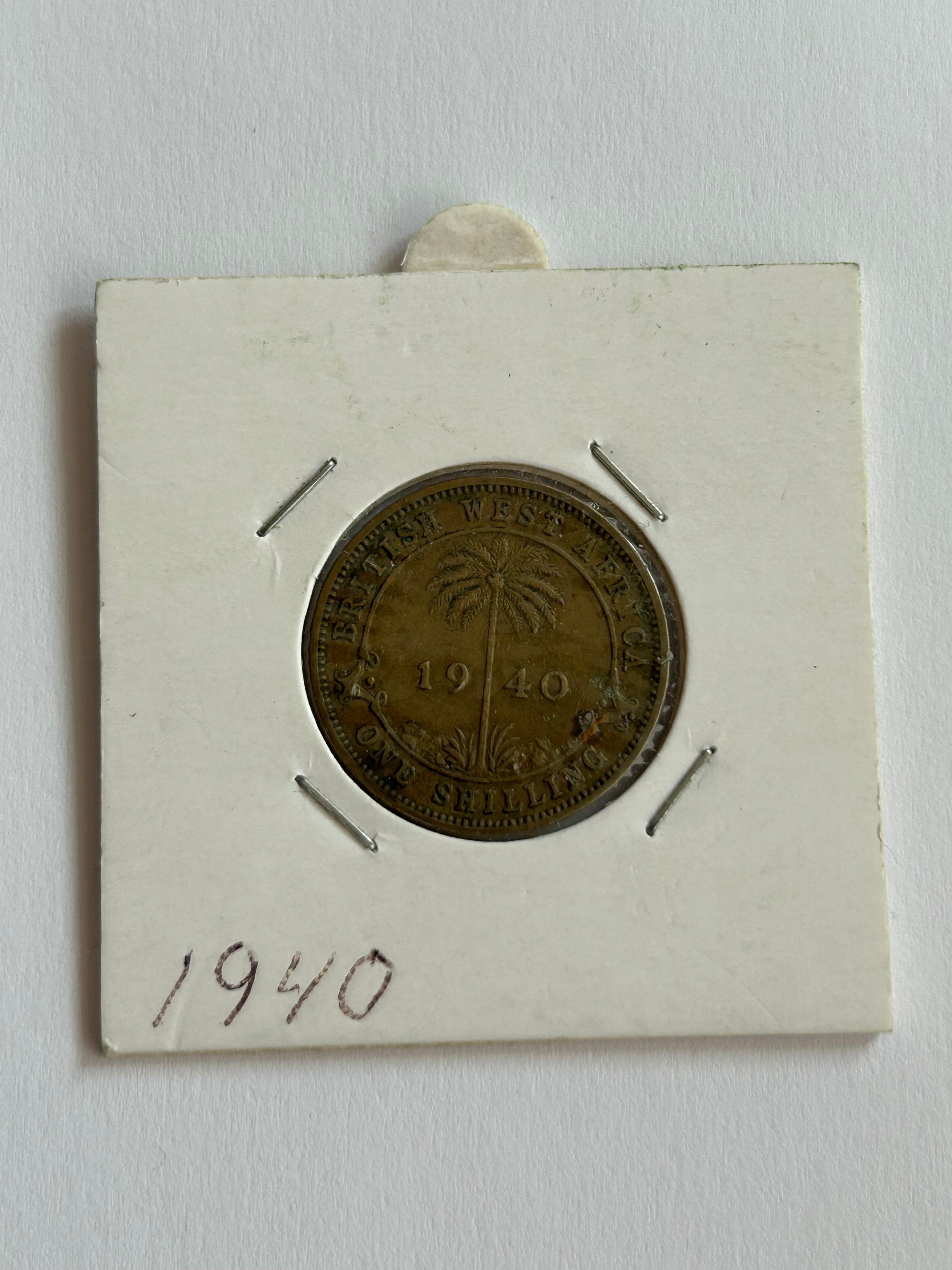 One Shilling British West Africa 1940
