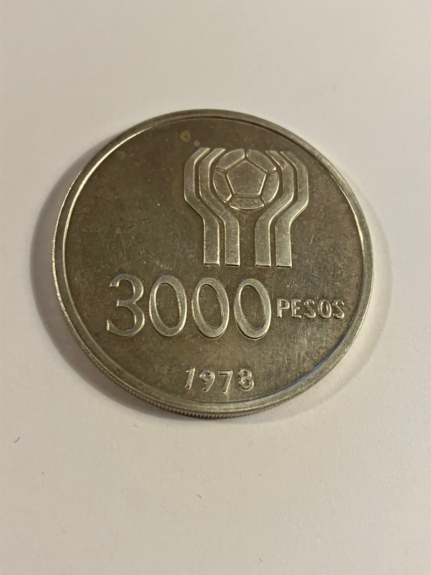 3000 Pesos 1978 Argentina