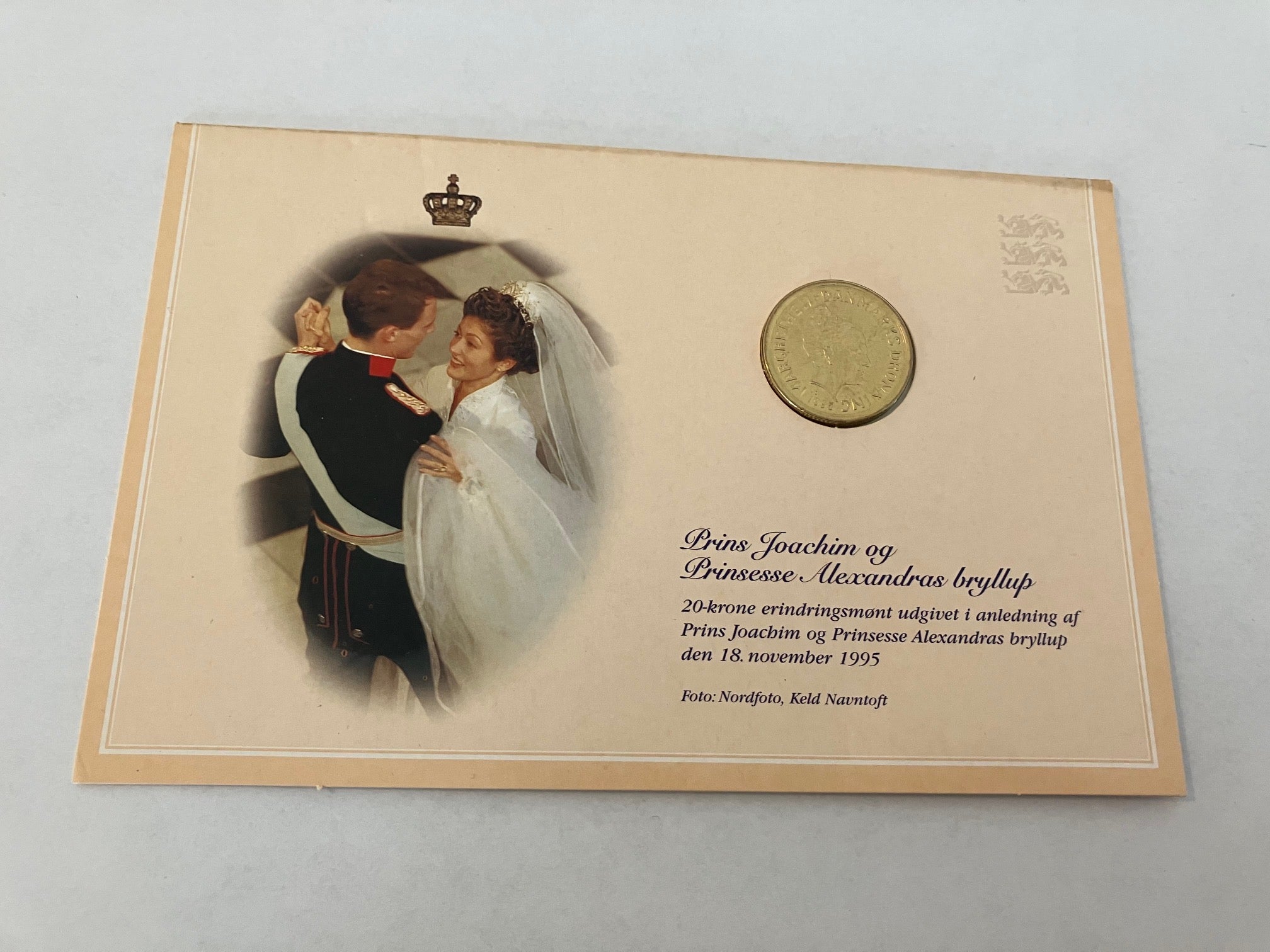 20 Kroner Joachim og Prinsesse Alexandras bryllup 1995
