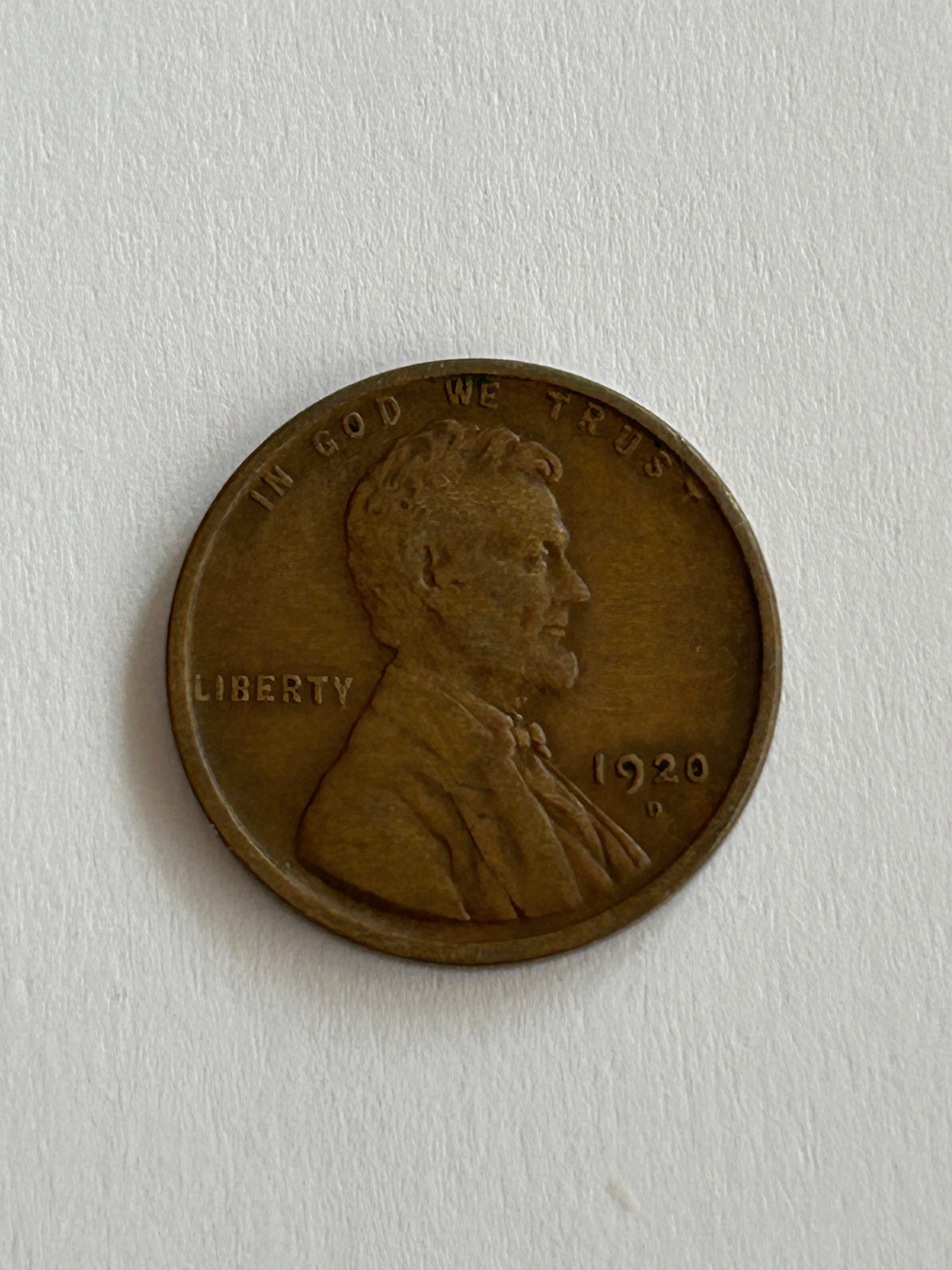 One Cent USA 1920 D