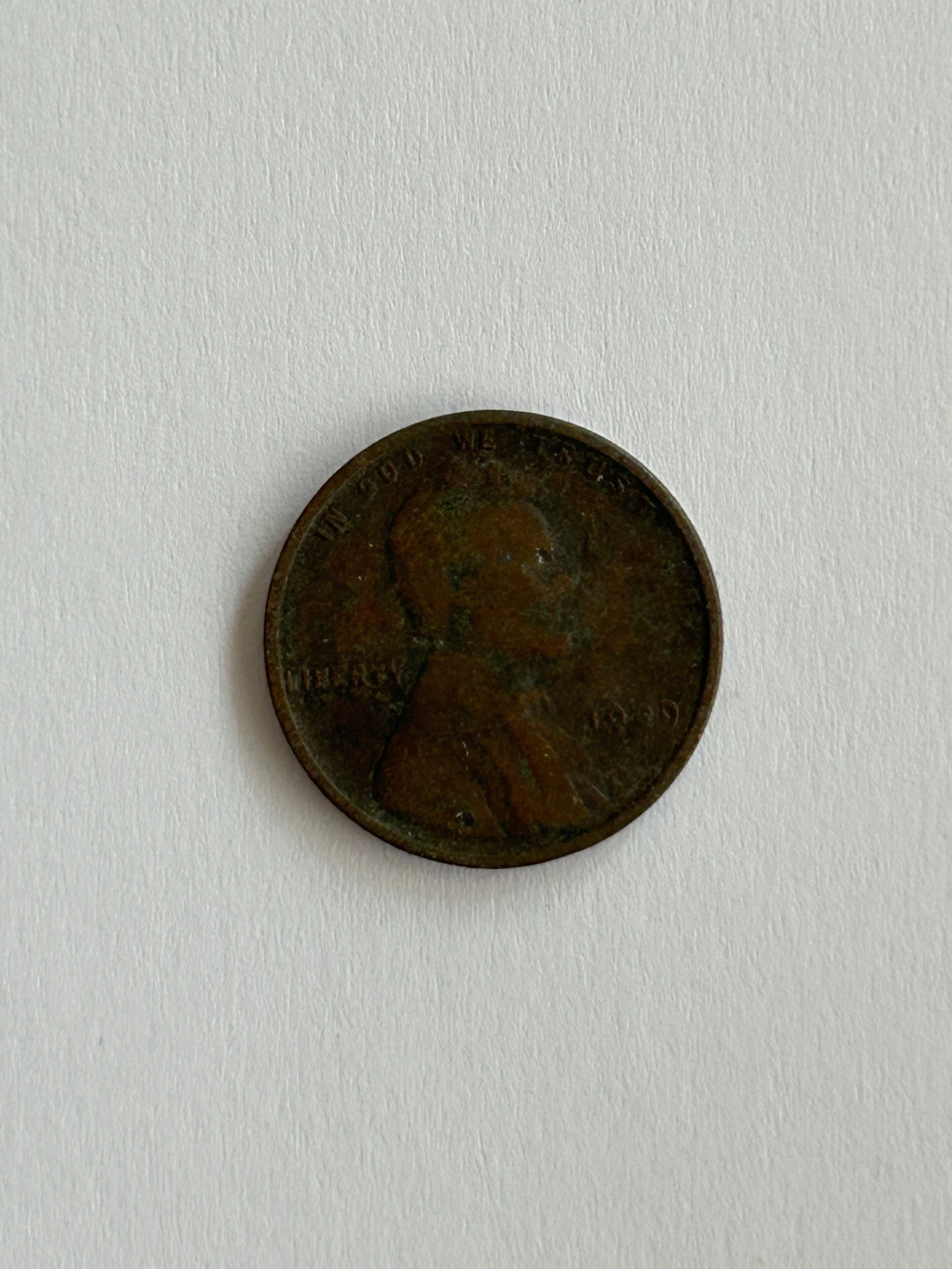 One Cent USA 1909 - Dårlig stand