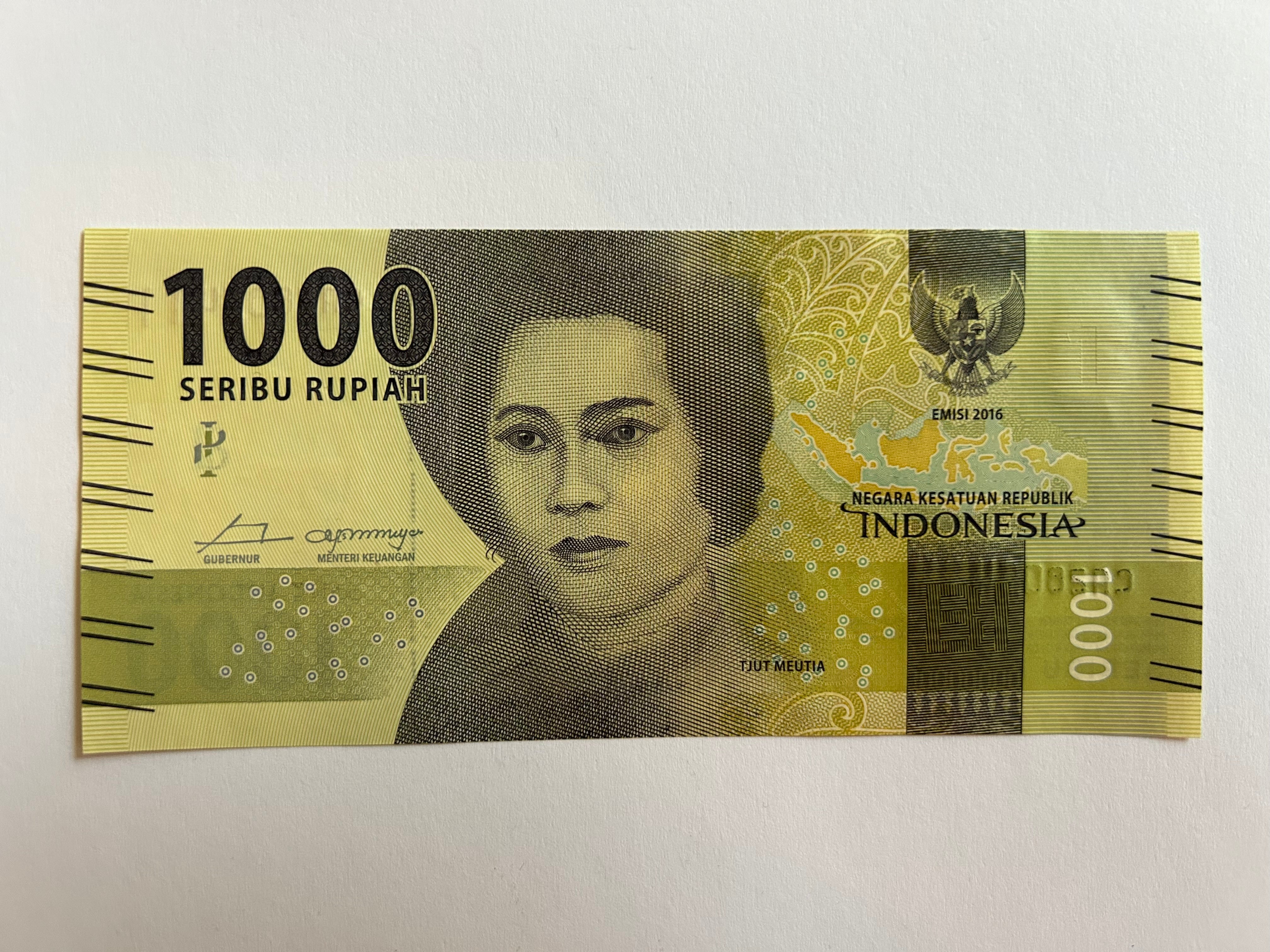 1000 Rupiah Indonesia 2016