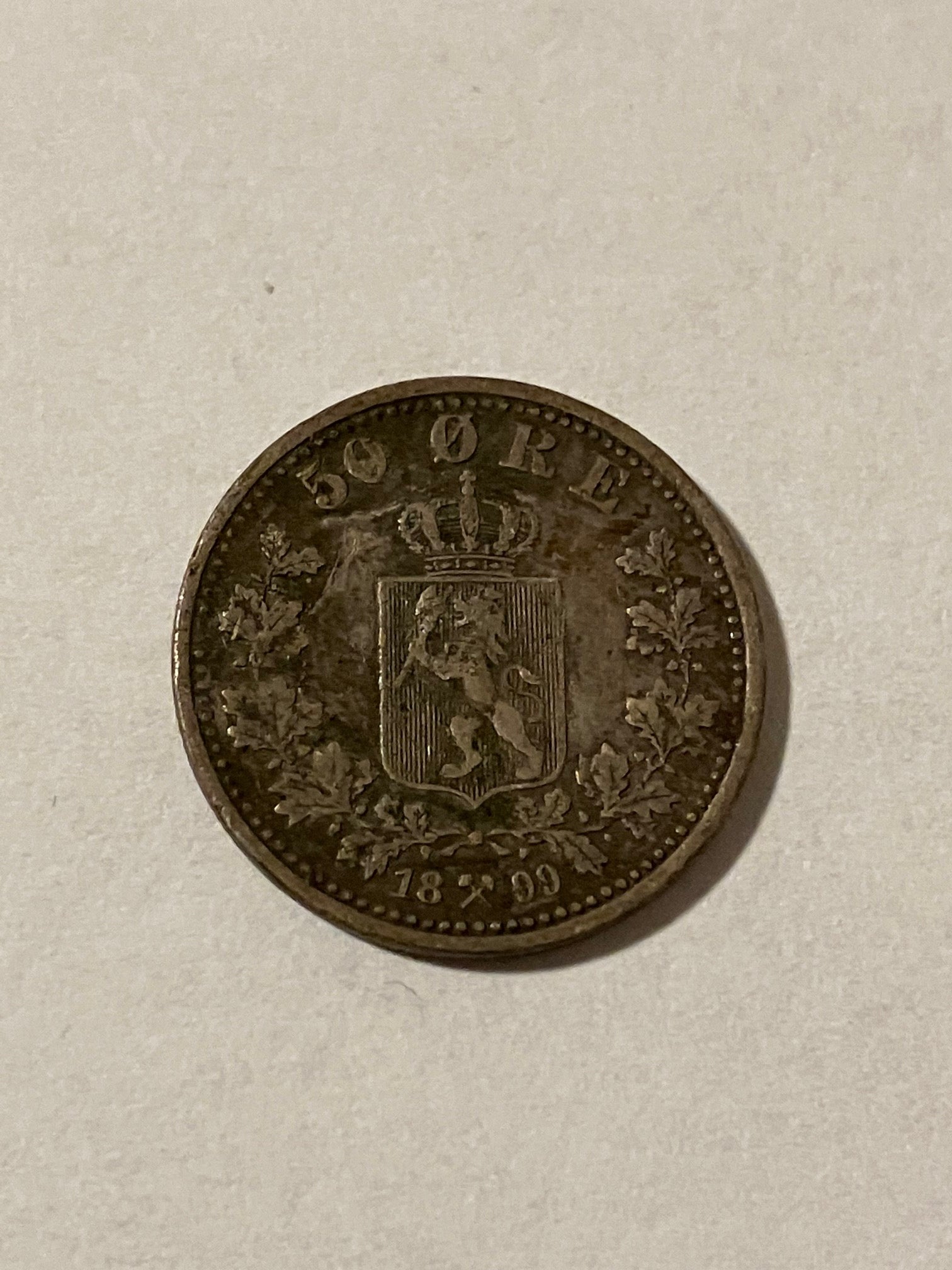 50 Øre 1899 Norge